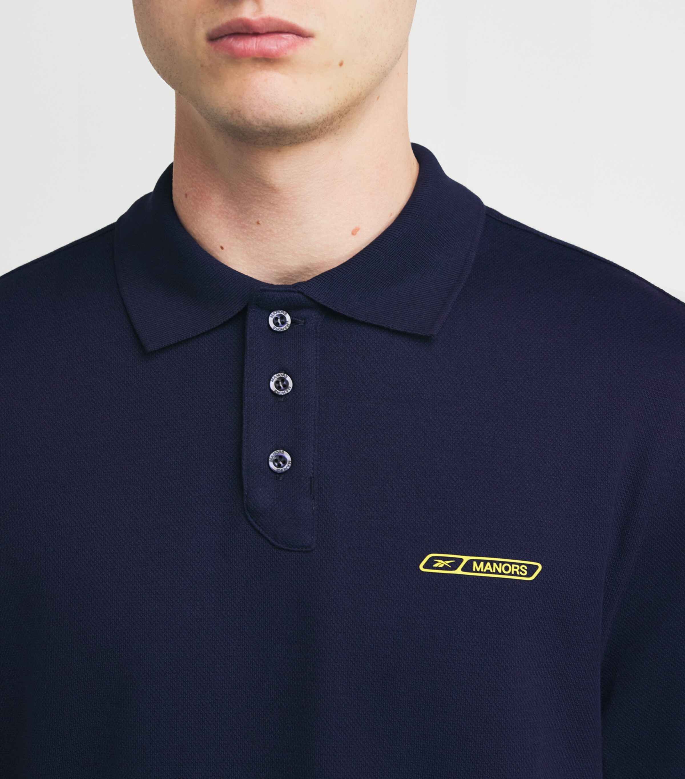 x Reebok Cotton Polo Shirt NAVY Image 6