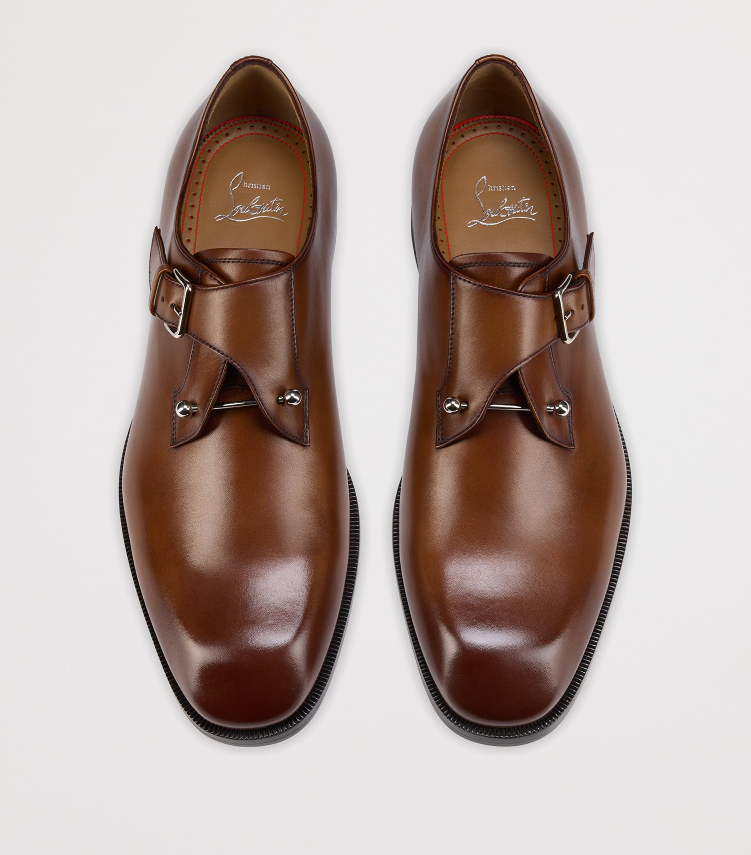 Christian Louboutin Chambelimonk Leather Monk Shoes Image 3