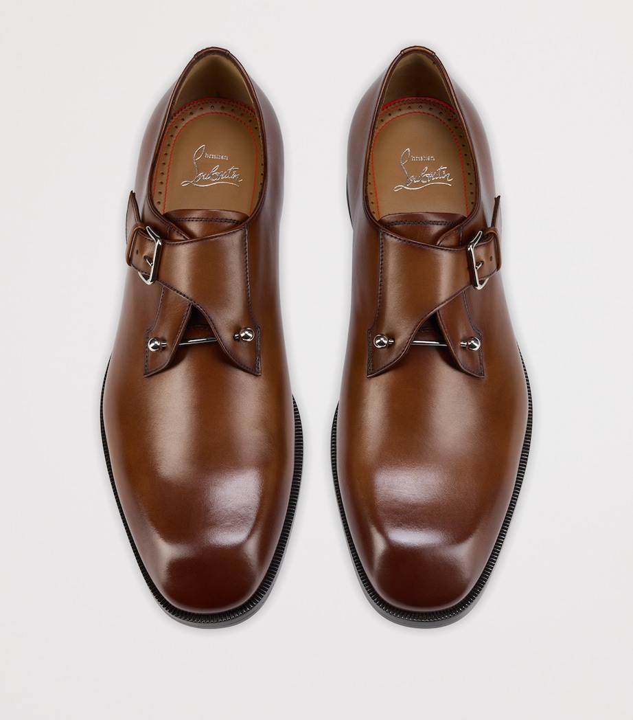 Christian Louboutin Chambelimonk Leather Monk Shoes Image 3