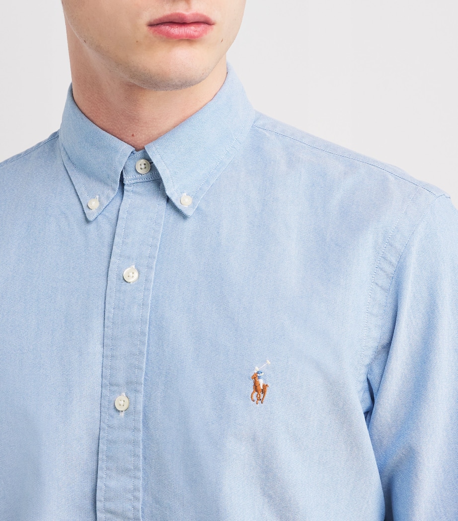 Custom Fit Oxford Shirt BLUE Image 6