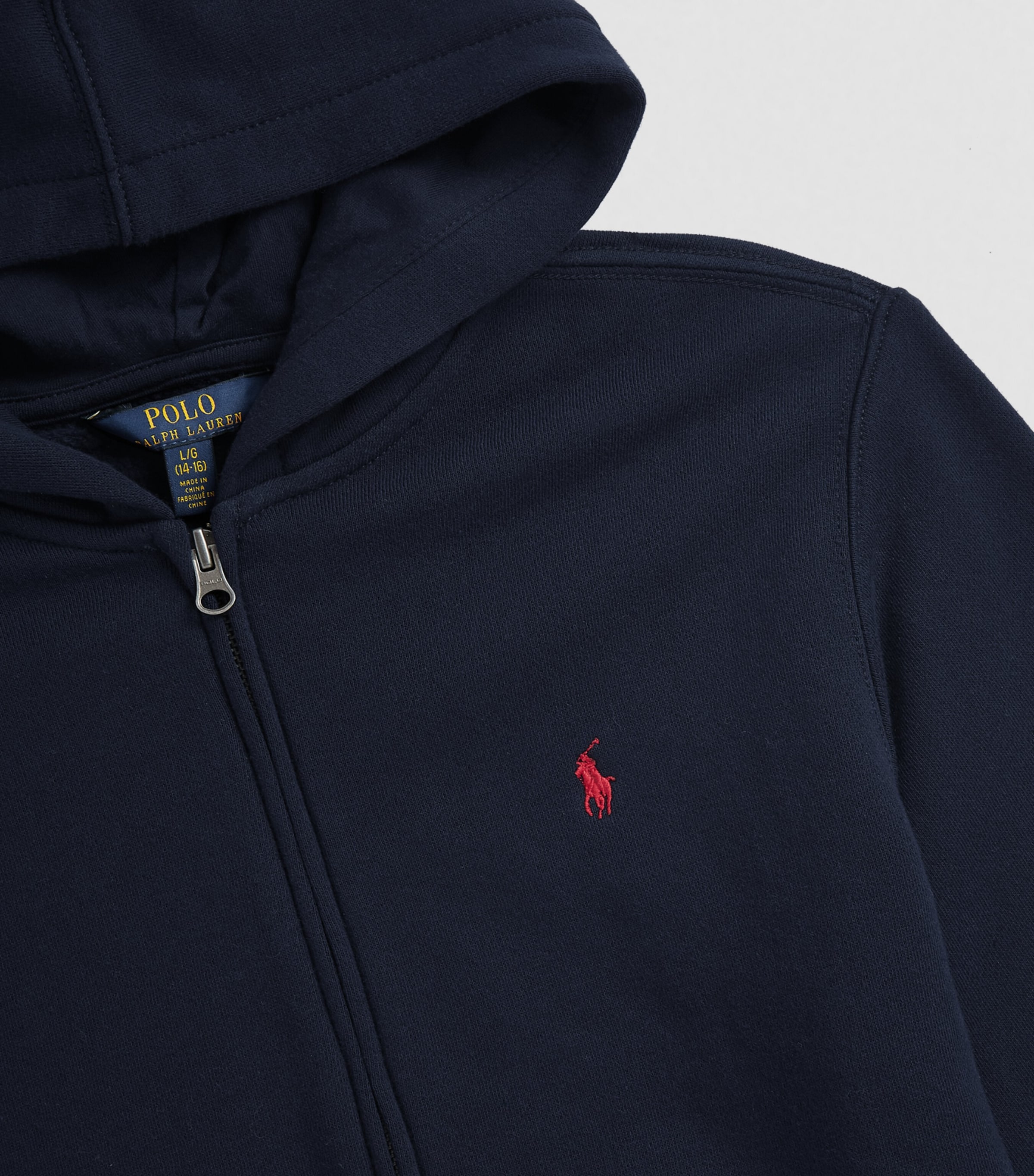 Zip-Up Hoodie (10-14 Years) NAVY Image 3