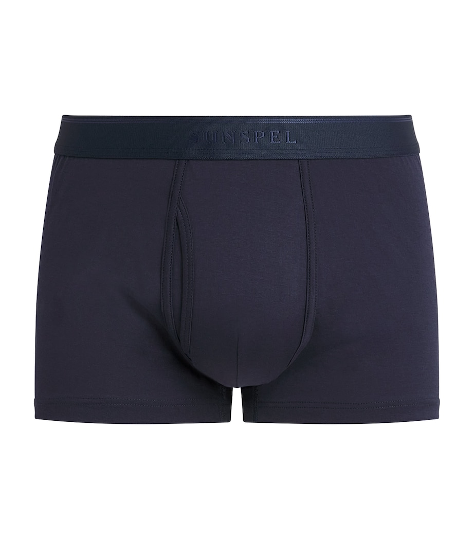 Superfine Cotton Low-Rise Trunks BUAA - NAVY Image 1