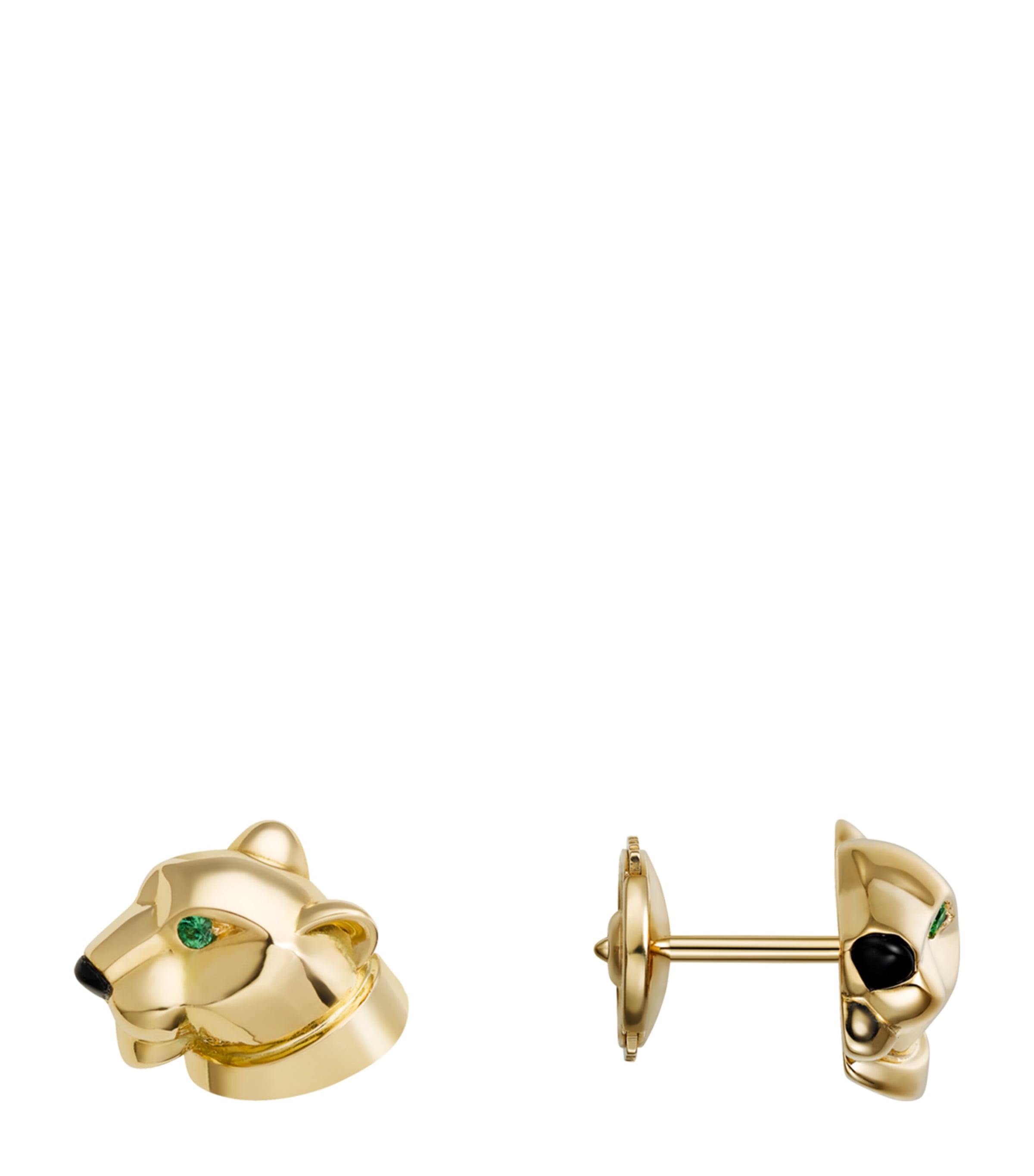 Yellow Gold, Tsavorite and Onyx Panthère de Cartier Earrings YELLOW GOLD Image 2