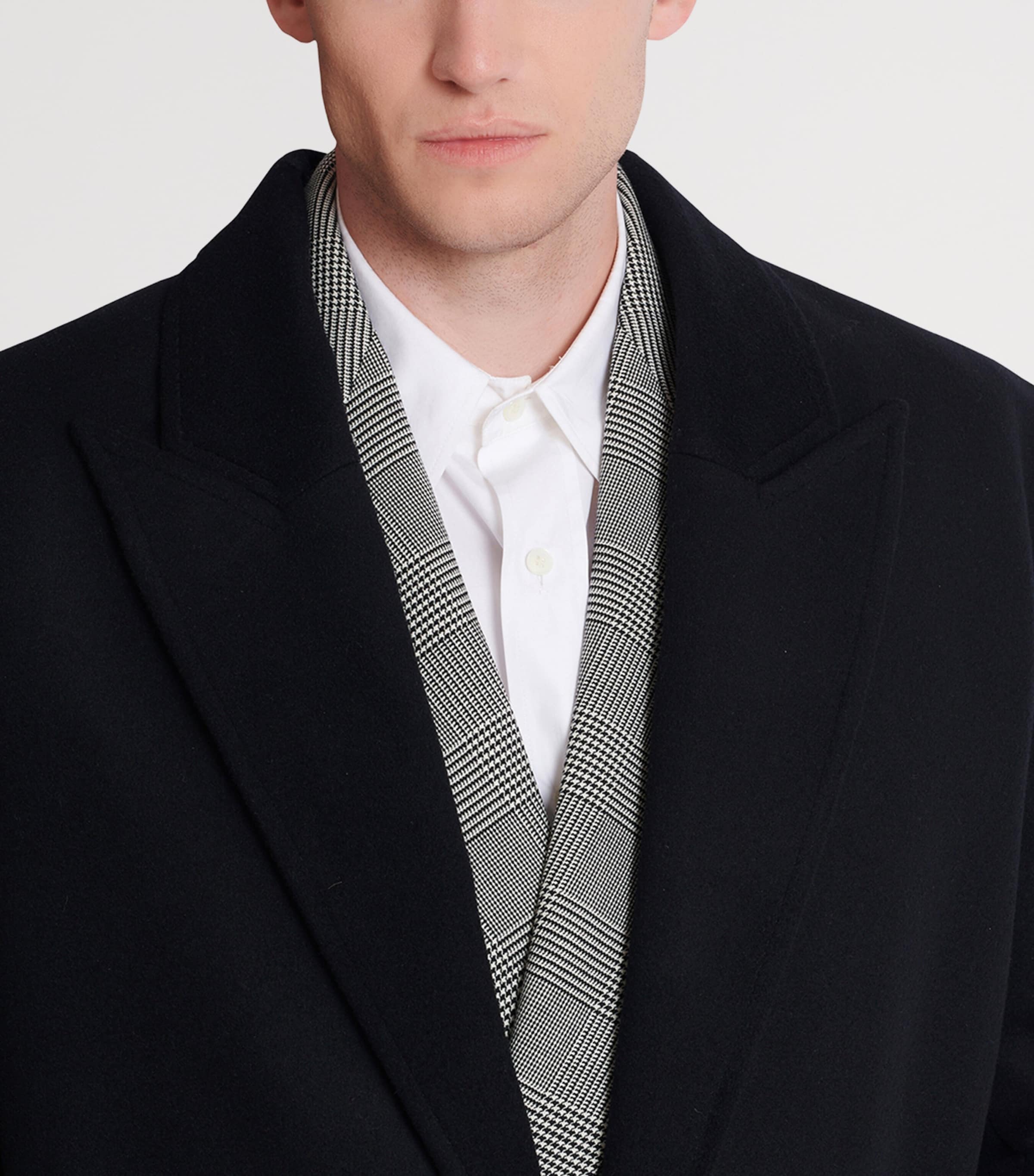 Wool-Cashmere Overcoat 0PA NOIR Image 6