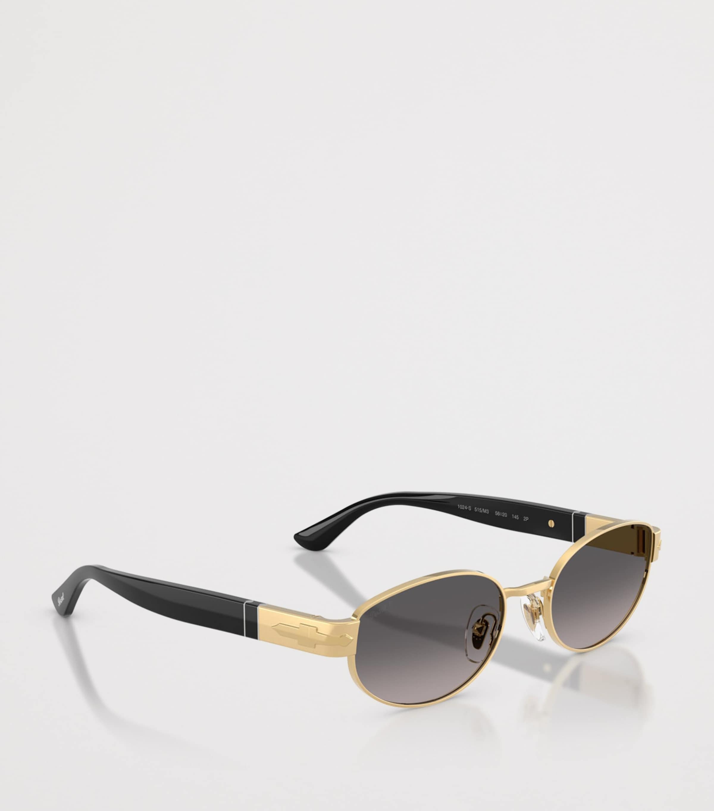 Persol PO1024S Oval Sunglasses Gold Image 5