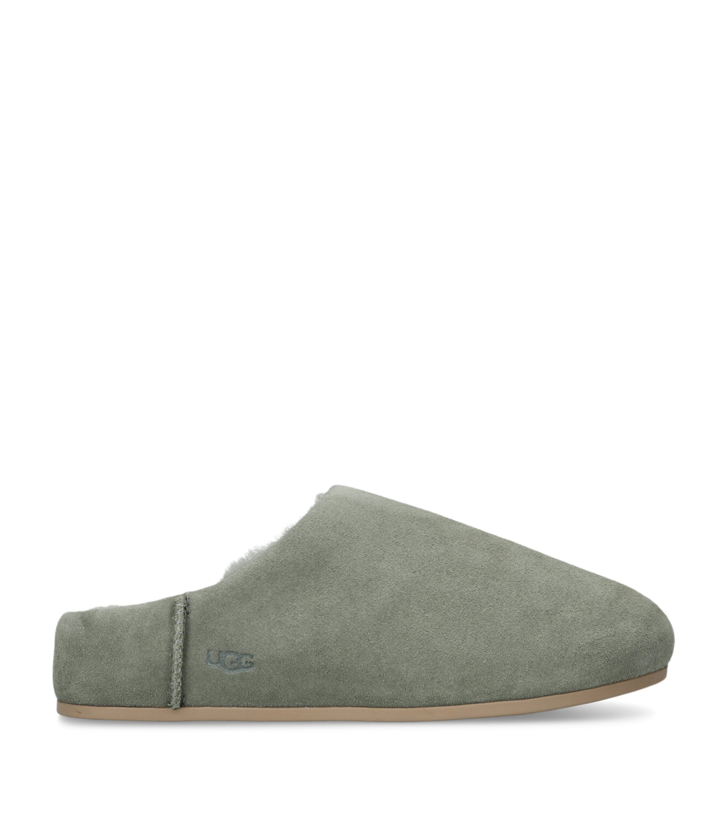 Suede Elea Slippers KHAKI Image 1