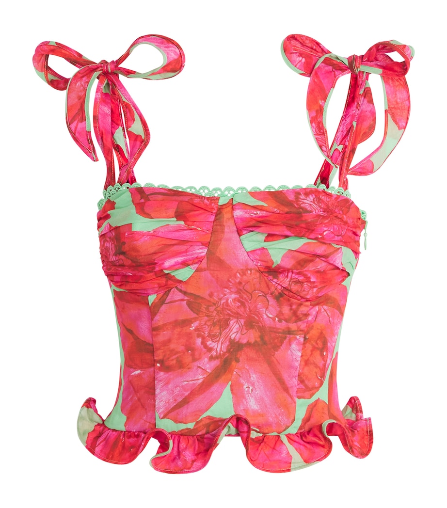 Floral Dessine Top GREEN BLOSSOM Image 1