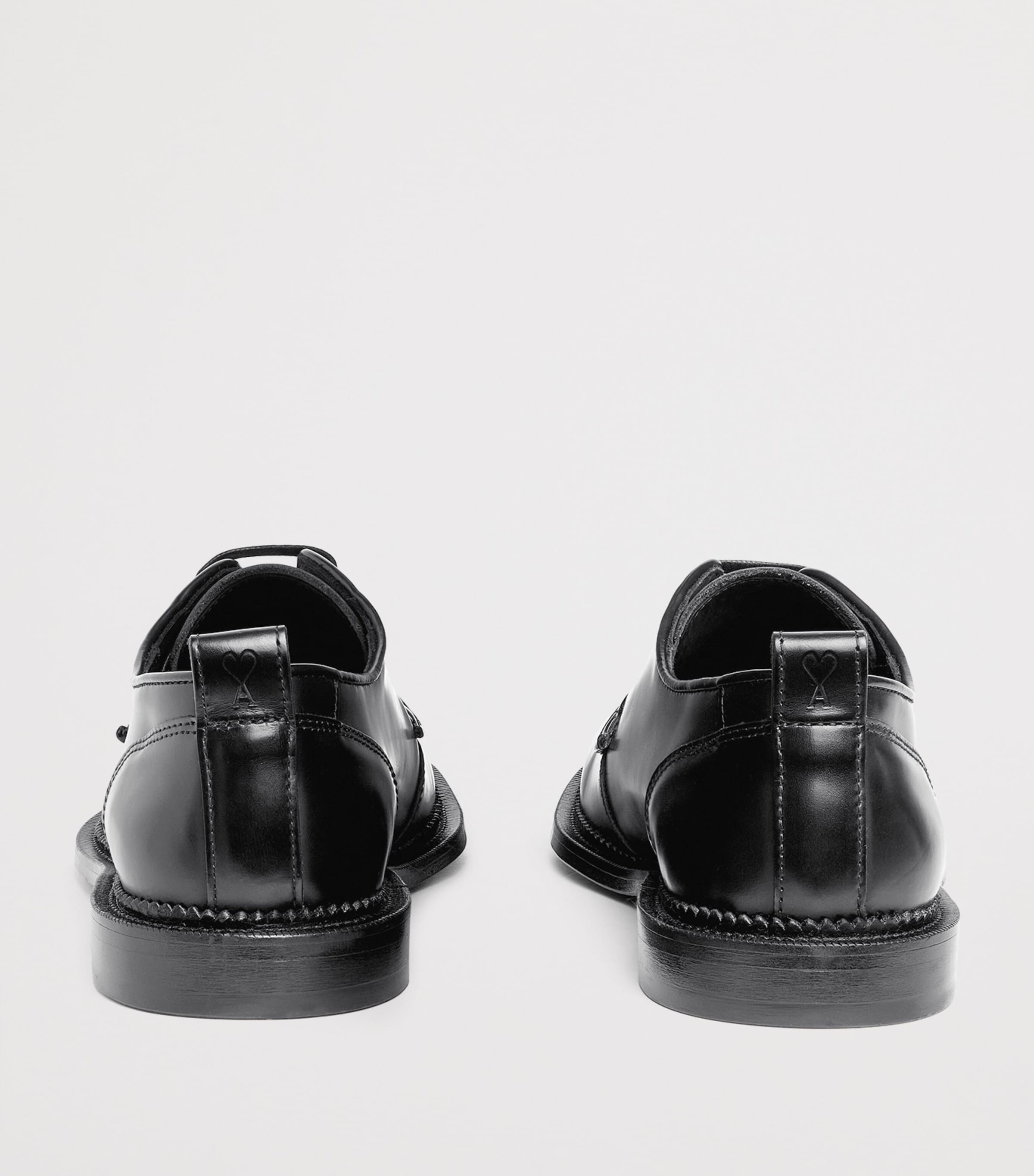 Leather Anatomical Derby Shoes 001 - NOIR Image 4