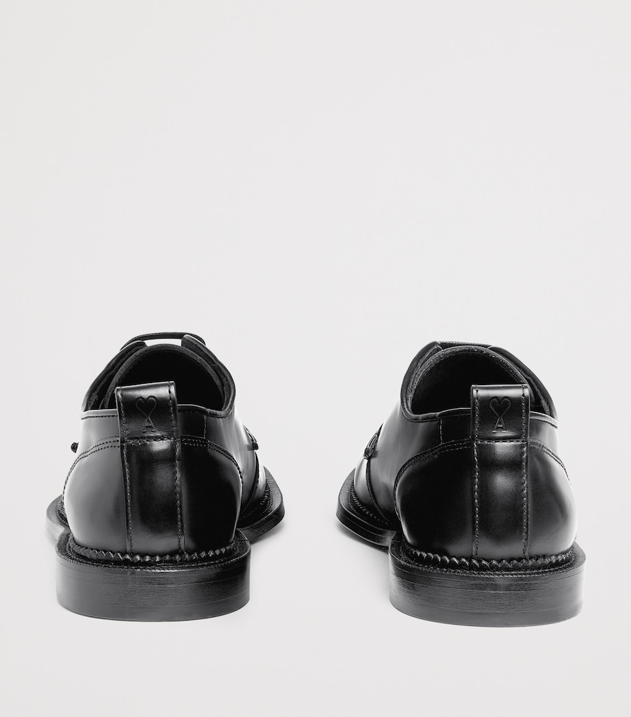 Leather Anatomical Derby Shoes 001 - NOIR Image 4
