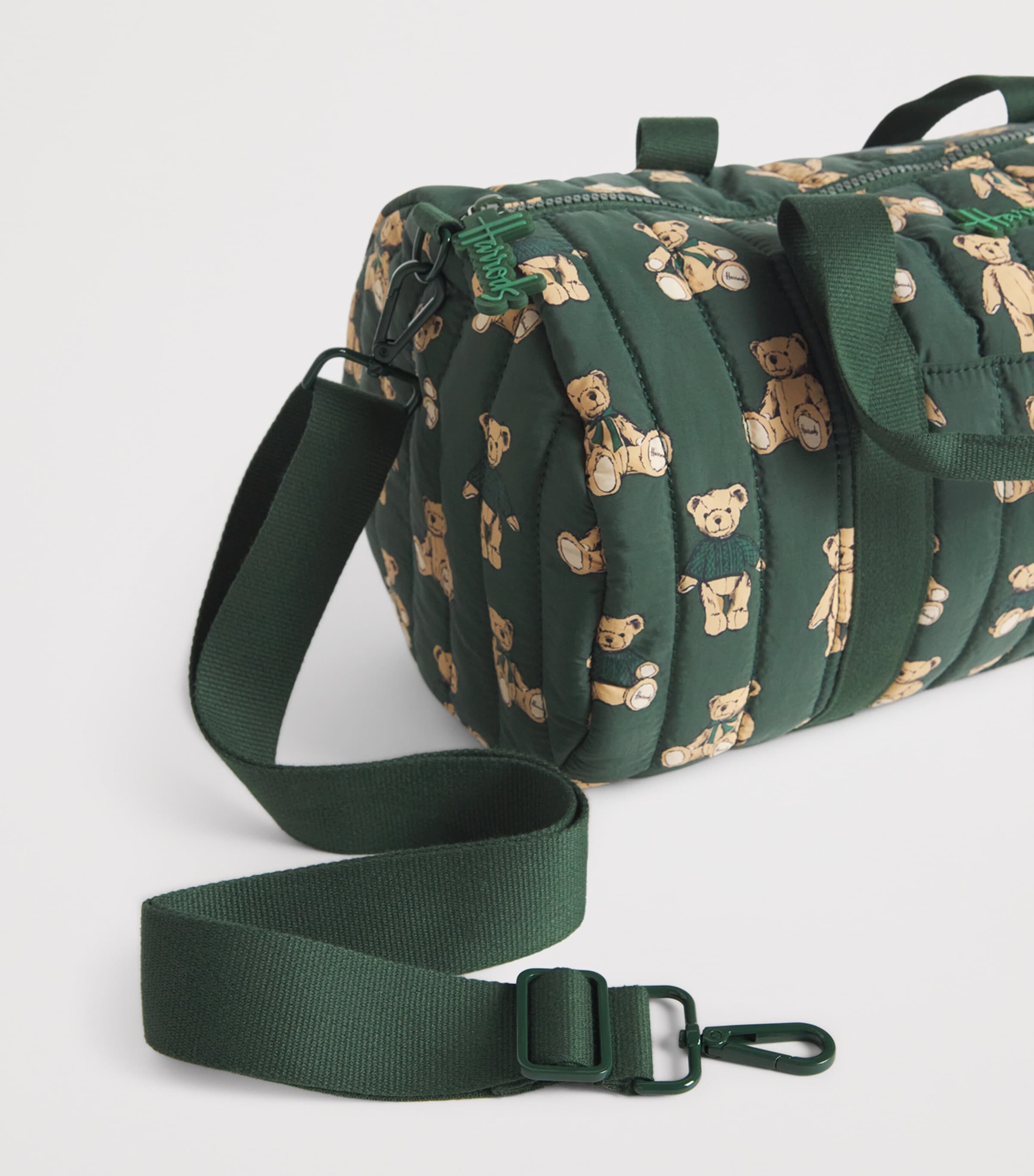 Quilted Henry Bear Duffle Bag IVORY Image 3