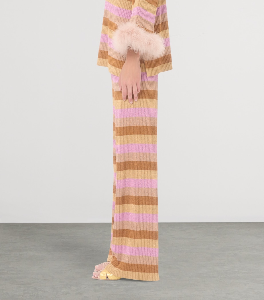 Valentino Womens Wool Stripe Sweatpants Image 3