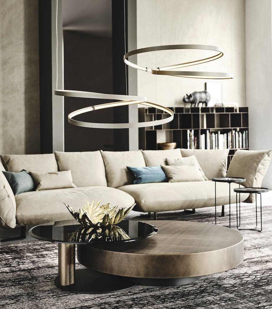 Glass Arena Bond Coffee Table FUME GLASS Image 3