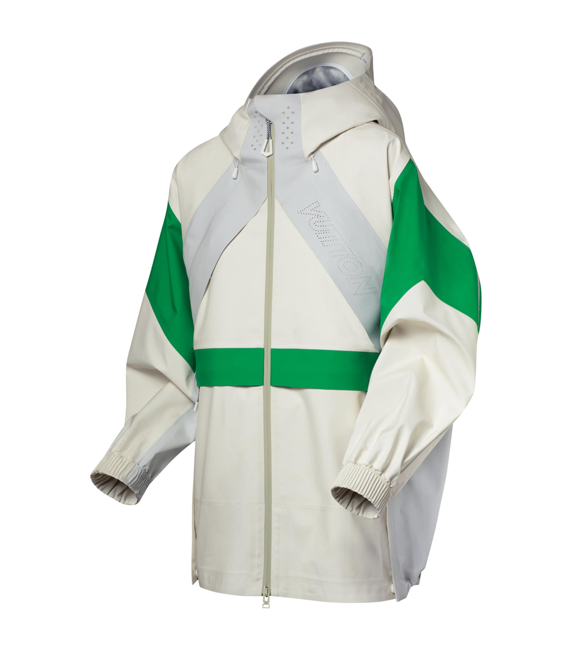 Logo-Perforation Sporty Parka Jacket MULTI Image 2