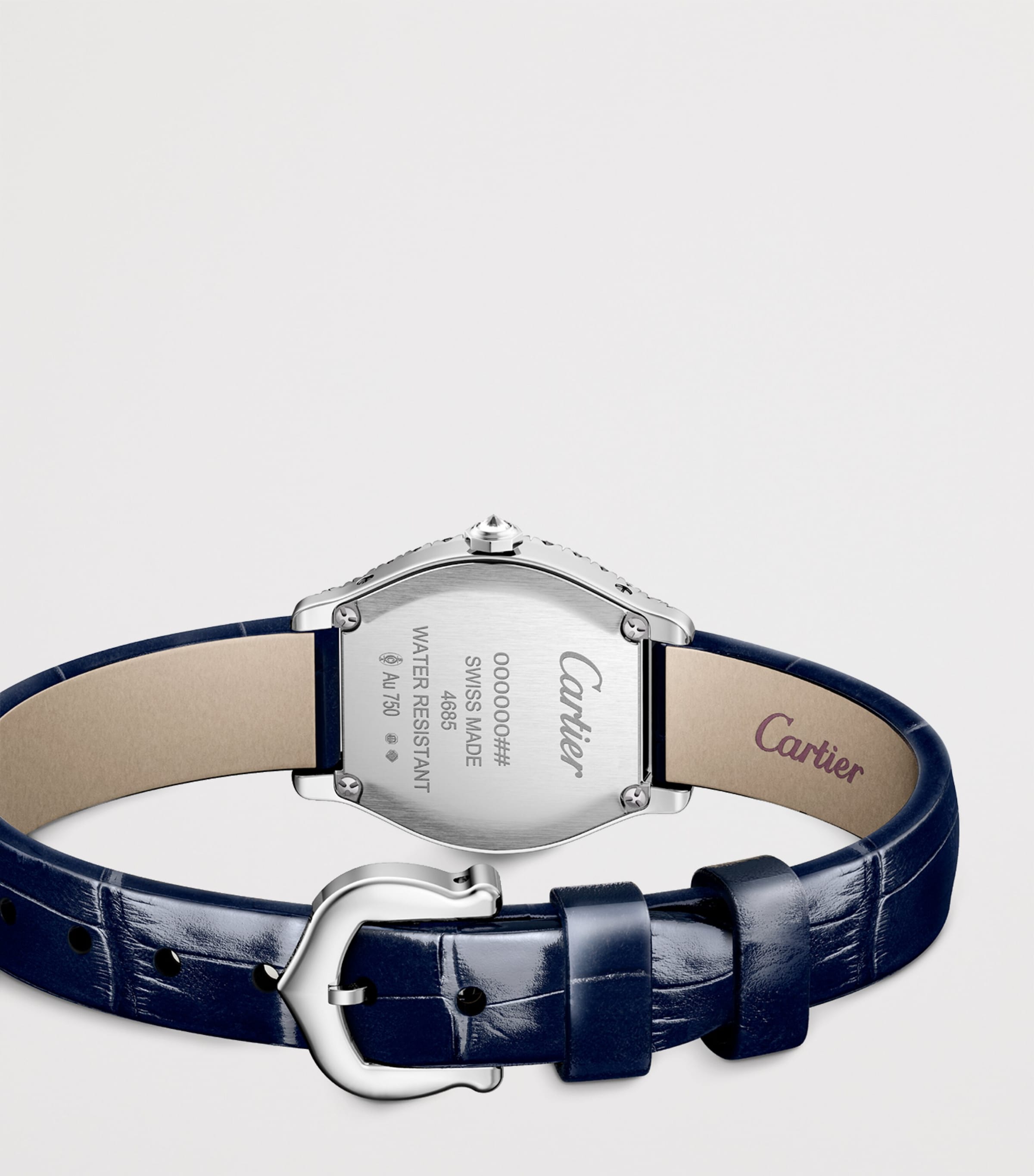 Cartier Mini White Gold and Diamond Tortue Watch 20.9mm White Gold Image 4