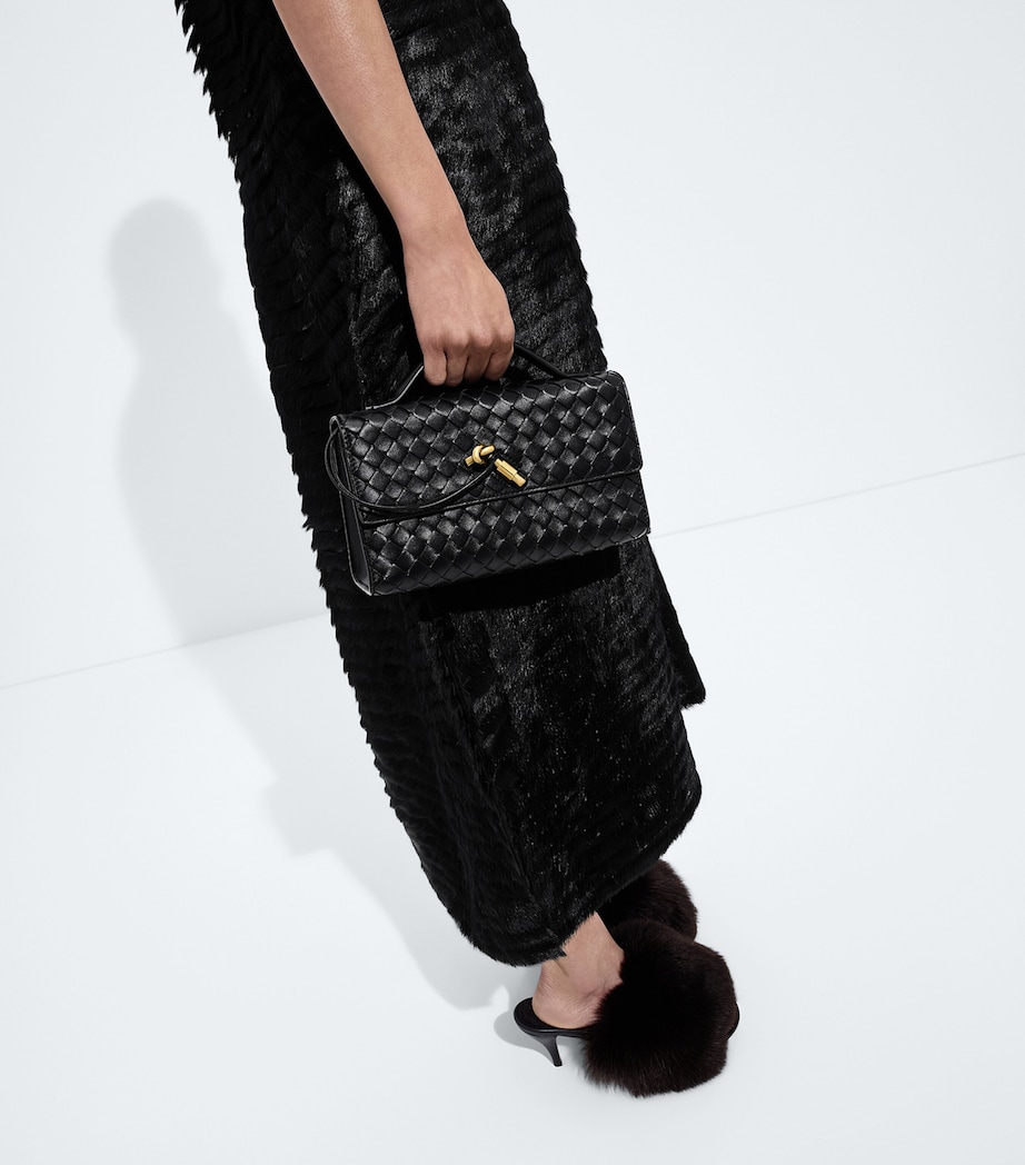 Bottega Veneta Leather Andiamo Top-Handle Bag Image 2
