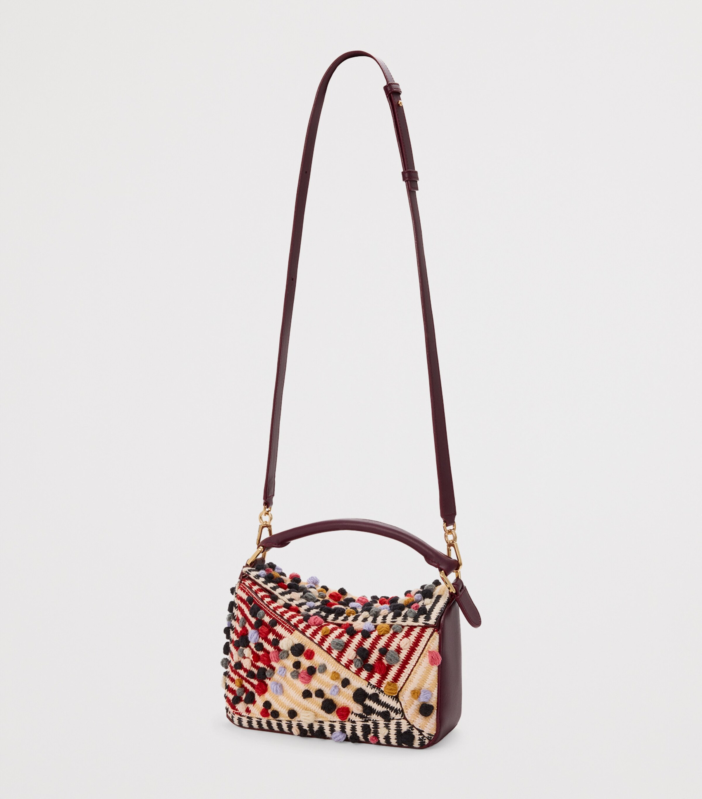 LOEWE x Albers Puzzle Top-Handle Bag Natural/multicolor Image 7