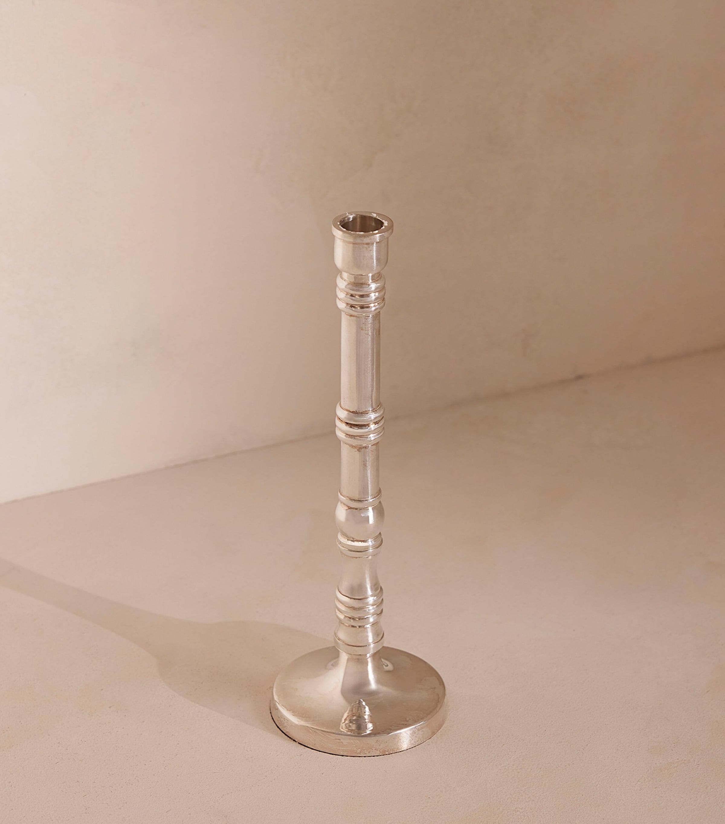 Medium Silver-Plated Stiden Candlestick (27cm) NO COLOUR Image 4