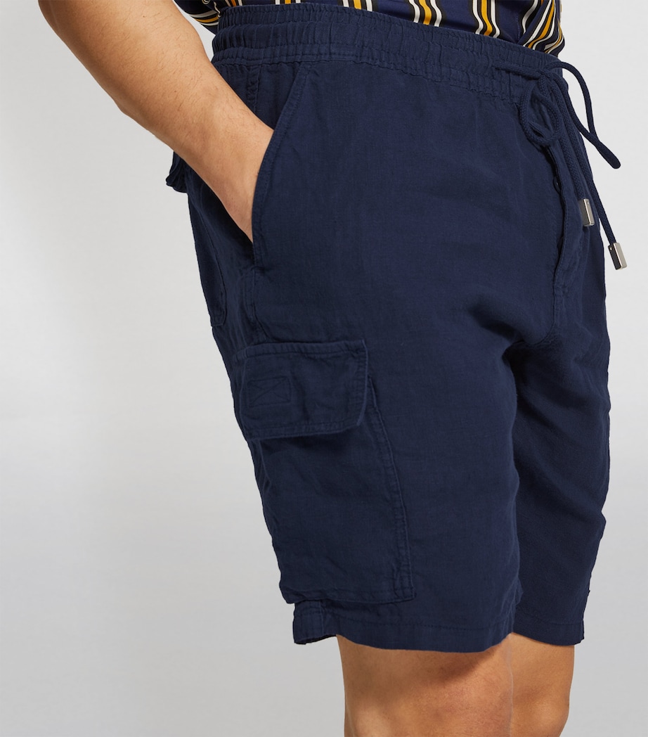 Linen Baie Shorts 390 BLUE MARINE Image 12