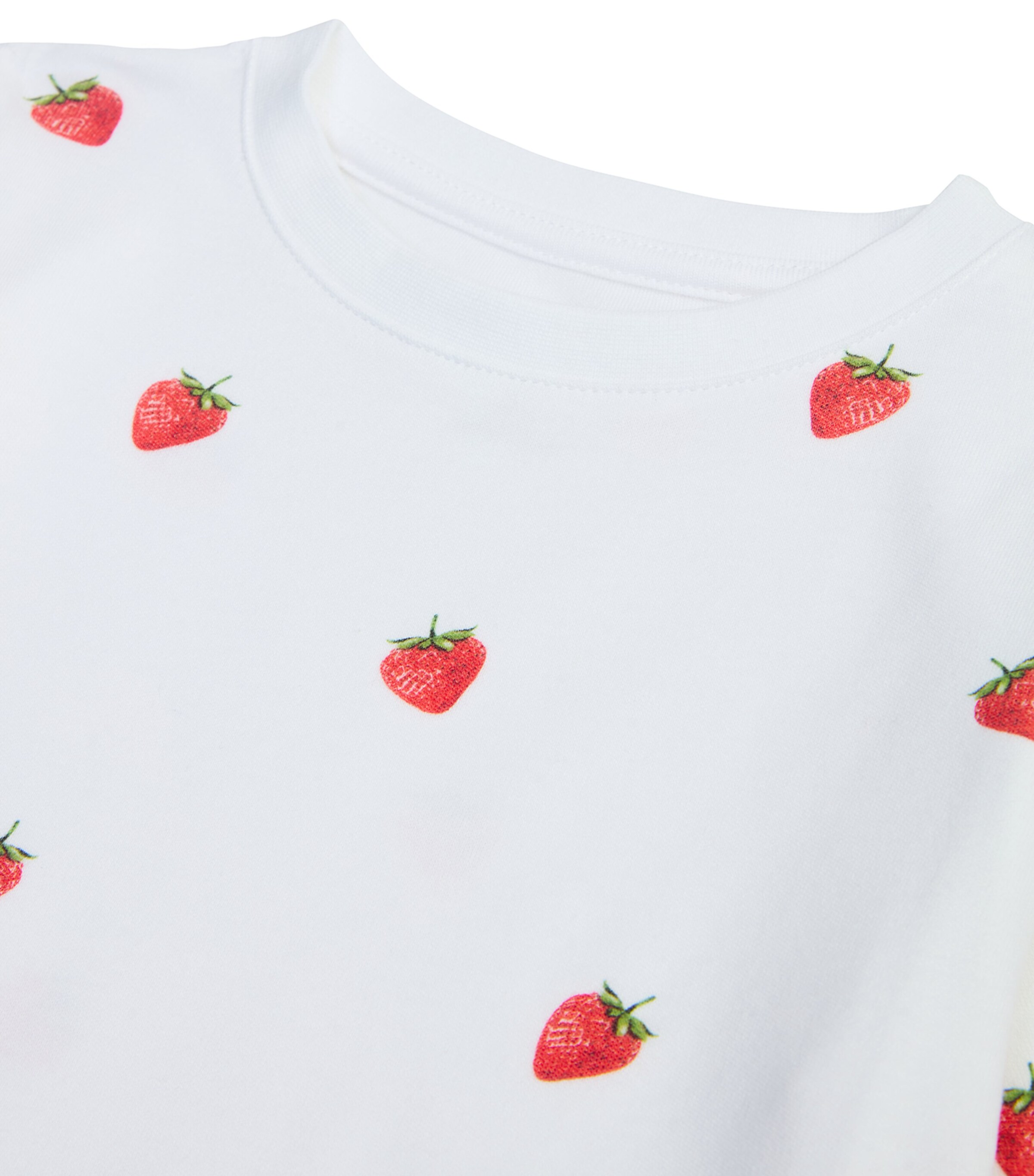Rosa & Blue Bamboo-Cotton Strawberry Pyjama Set (5-6 Years) Strawberry Image 2