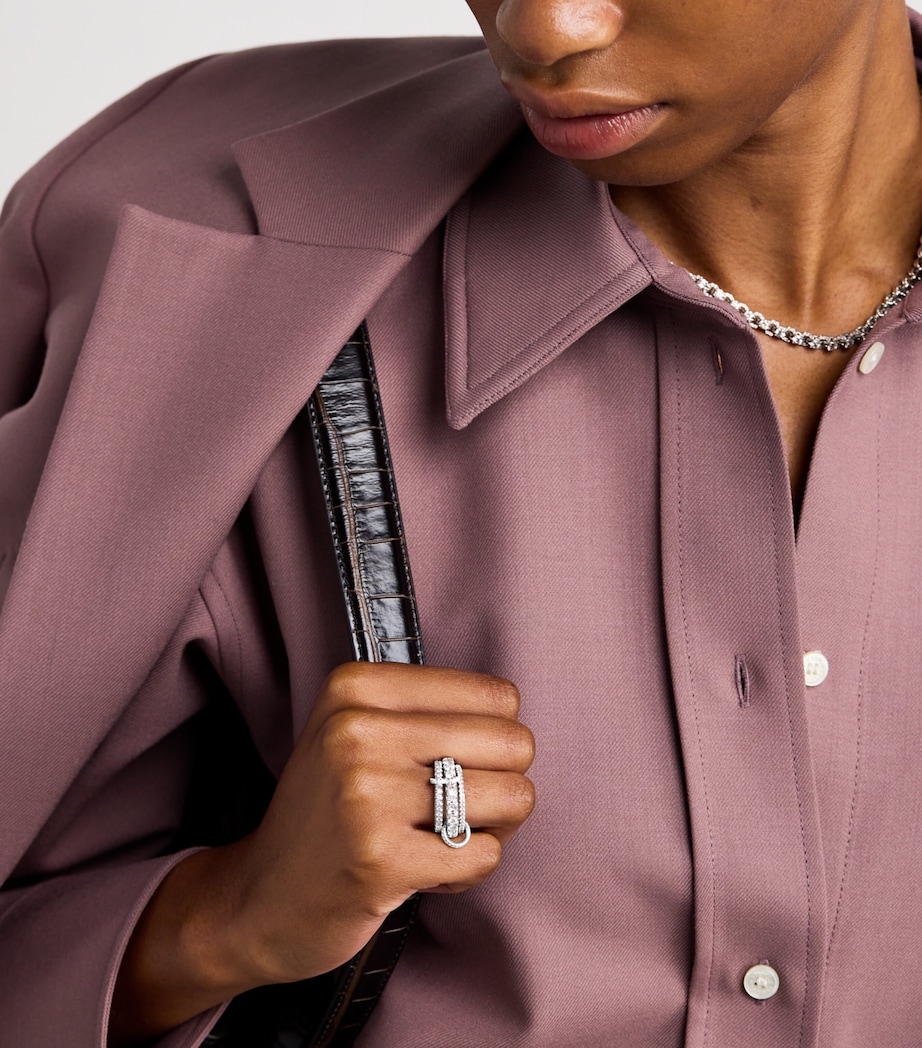 Platinum and Diamond Junia Ring PLATINUM Image 2