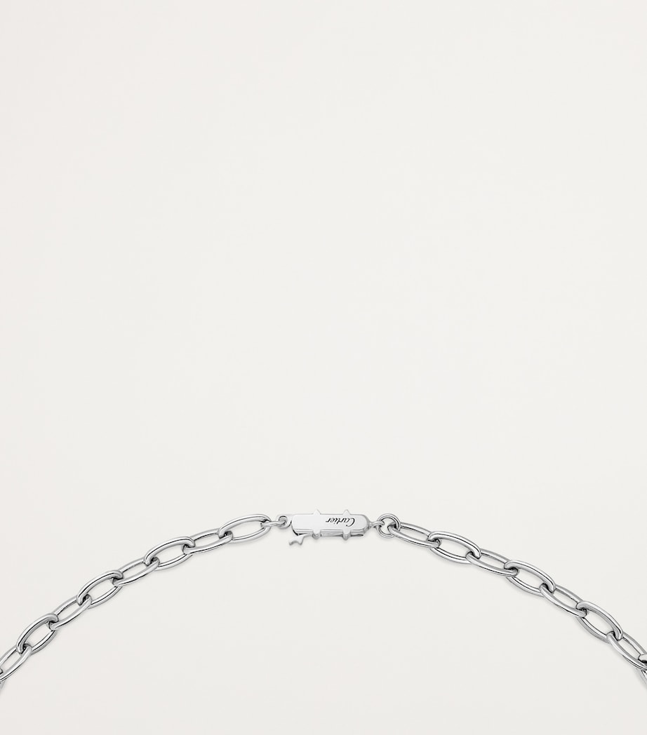 White Gold and Diamond Juste un Clou Necklace WHITE GOLD Image 4