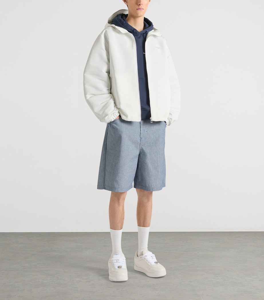 Givenchy Mens Logo Hooded Windbreaker Jacket Image 2