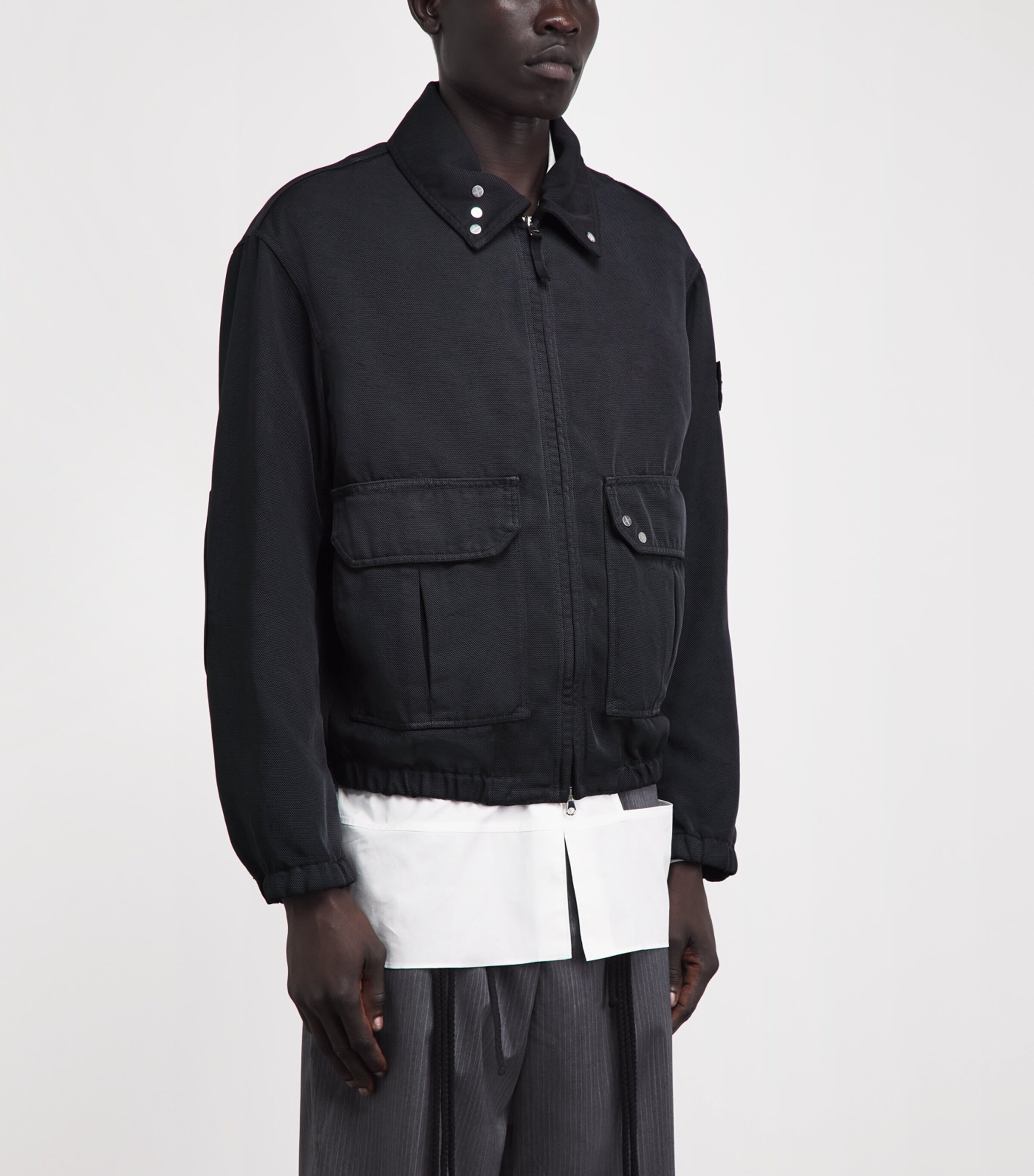 Stone Island Mens Oxford Coach Jacket Image 4