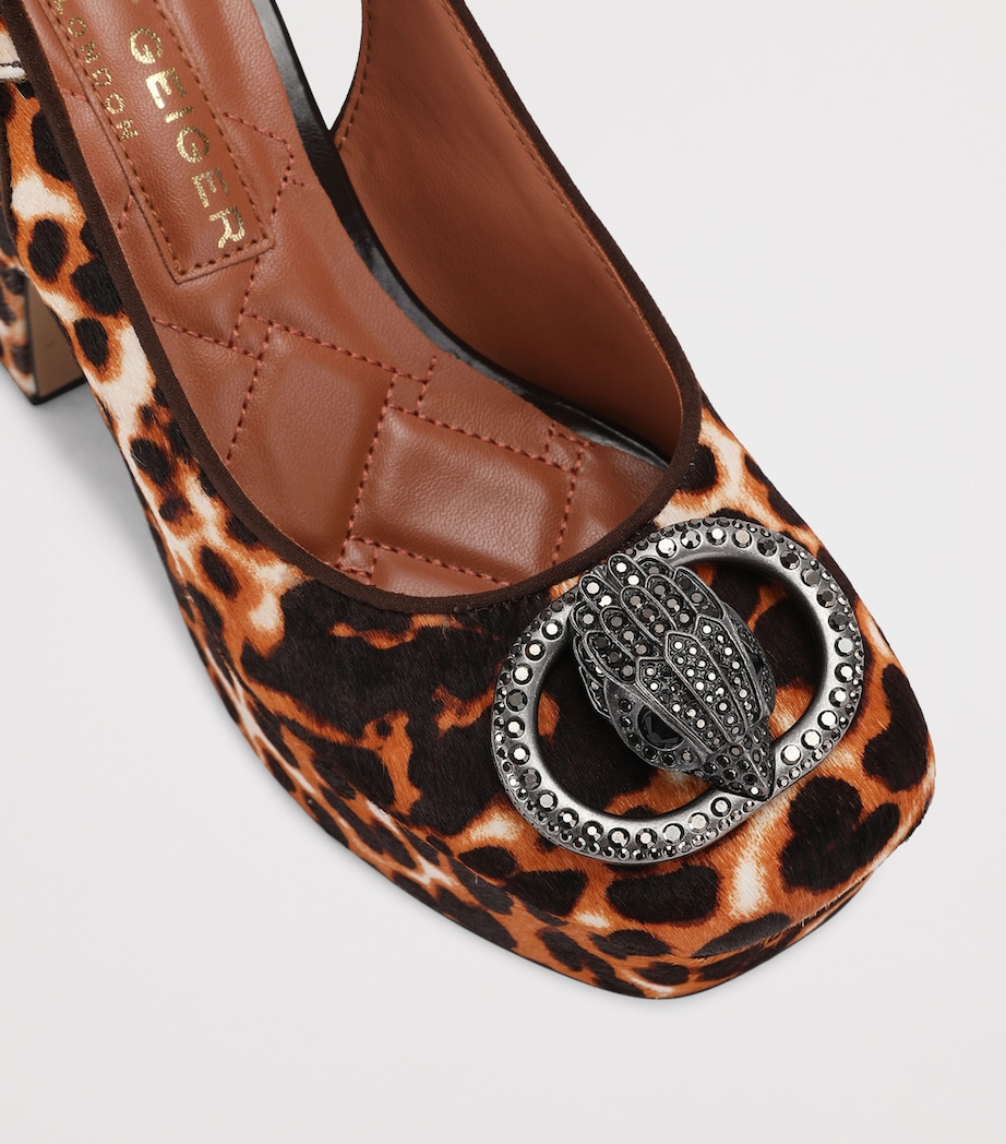 Kurt Geiger London Leopard Print Chelsea Platform Pumps 110 Camel/oth Image 2