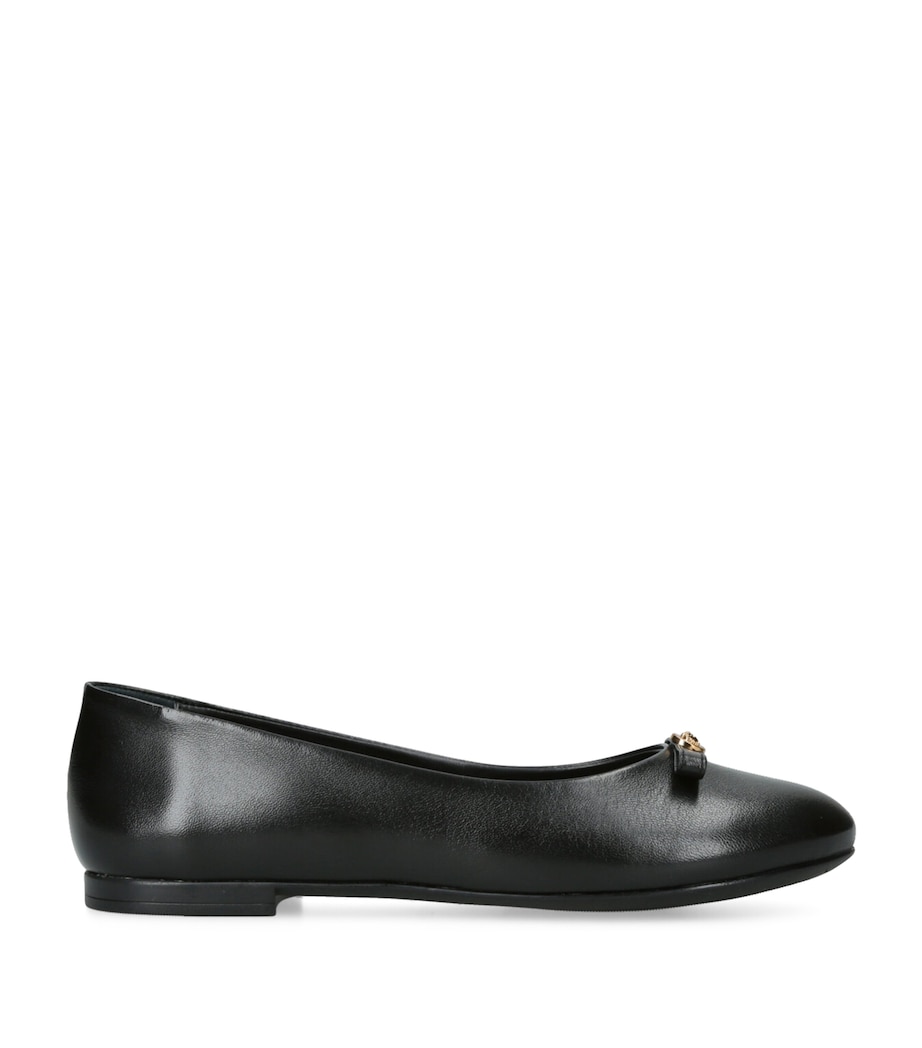 Leather Ballet Flats BLACK Image 1
