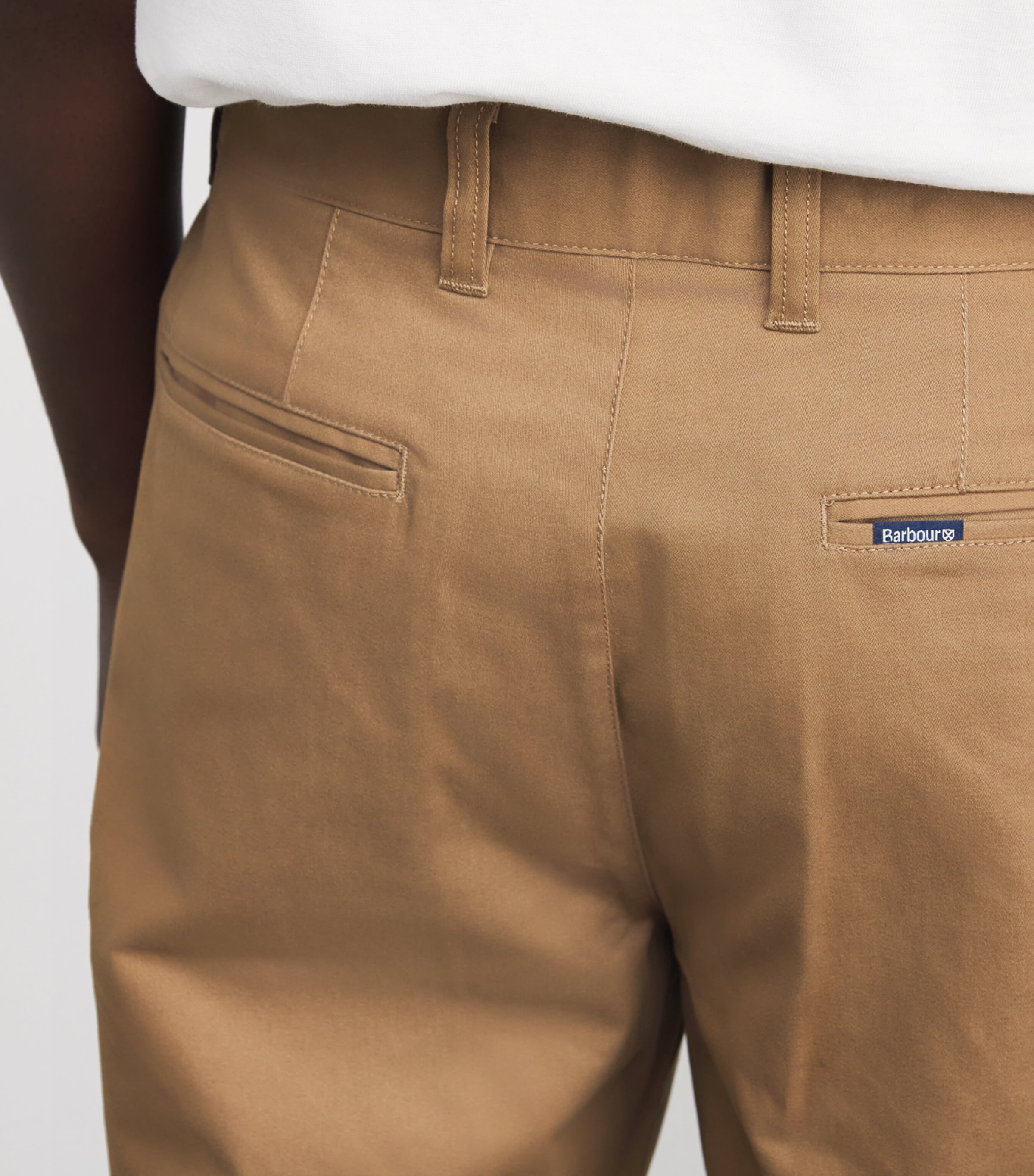 Stretch-Cotton Straight Trousers SANDSTONESN31 Image 6