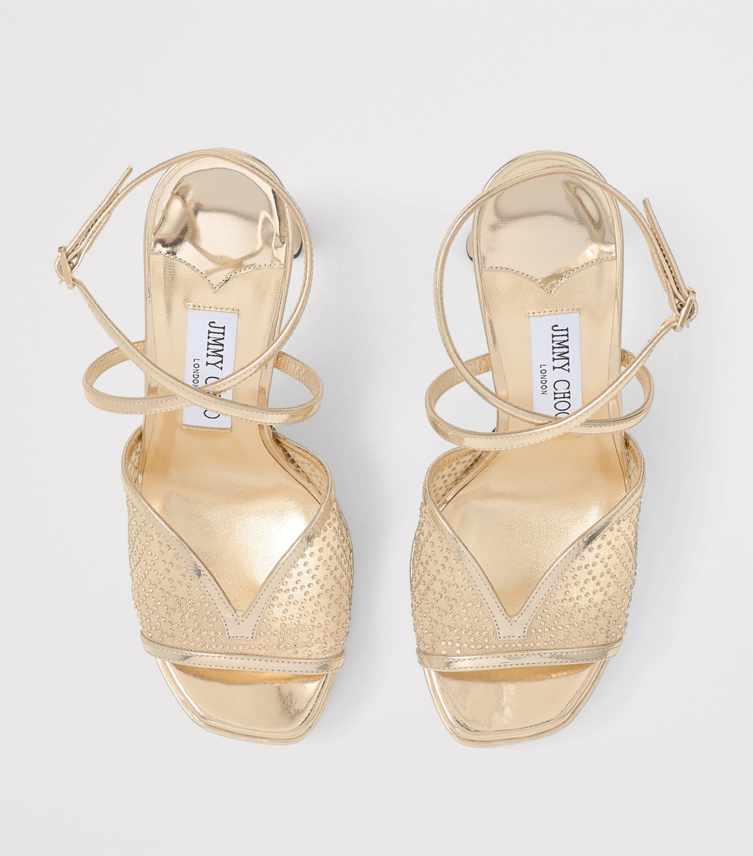 Karli 125 Embellished Platform Sandals GOLD/GOLD Image 3