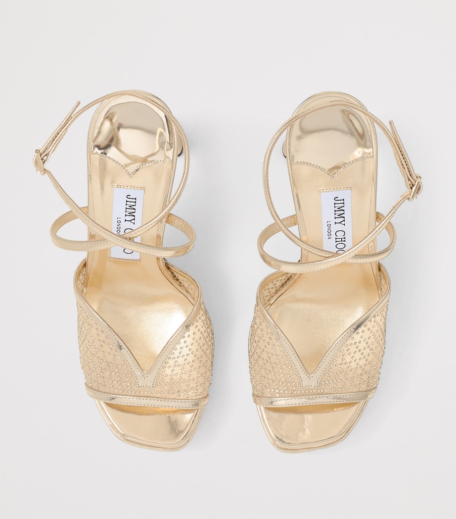 Karli 125 Embellished Platform Sandals GOLD/GOLD Image 3
