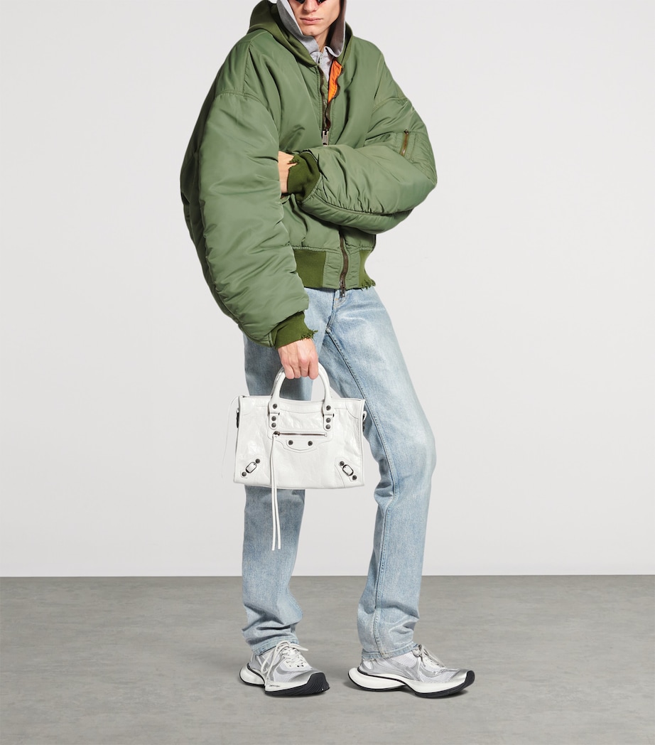 Balenciaga Small Lambskin Le City Top-Handle Bag Image 2