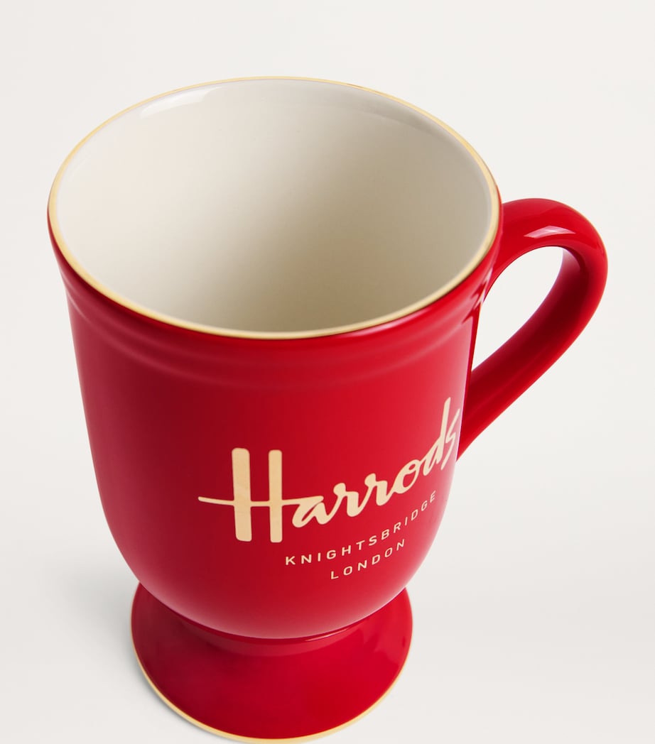 Harrods Pedestal Mug Oxblood Red Image 4