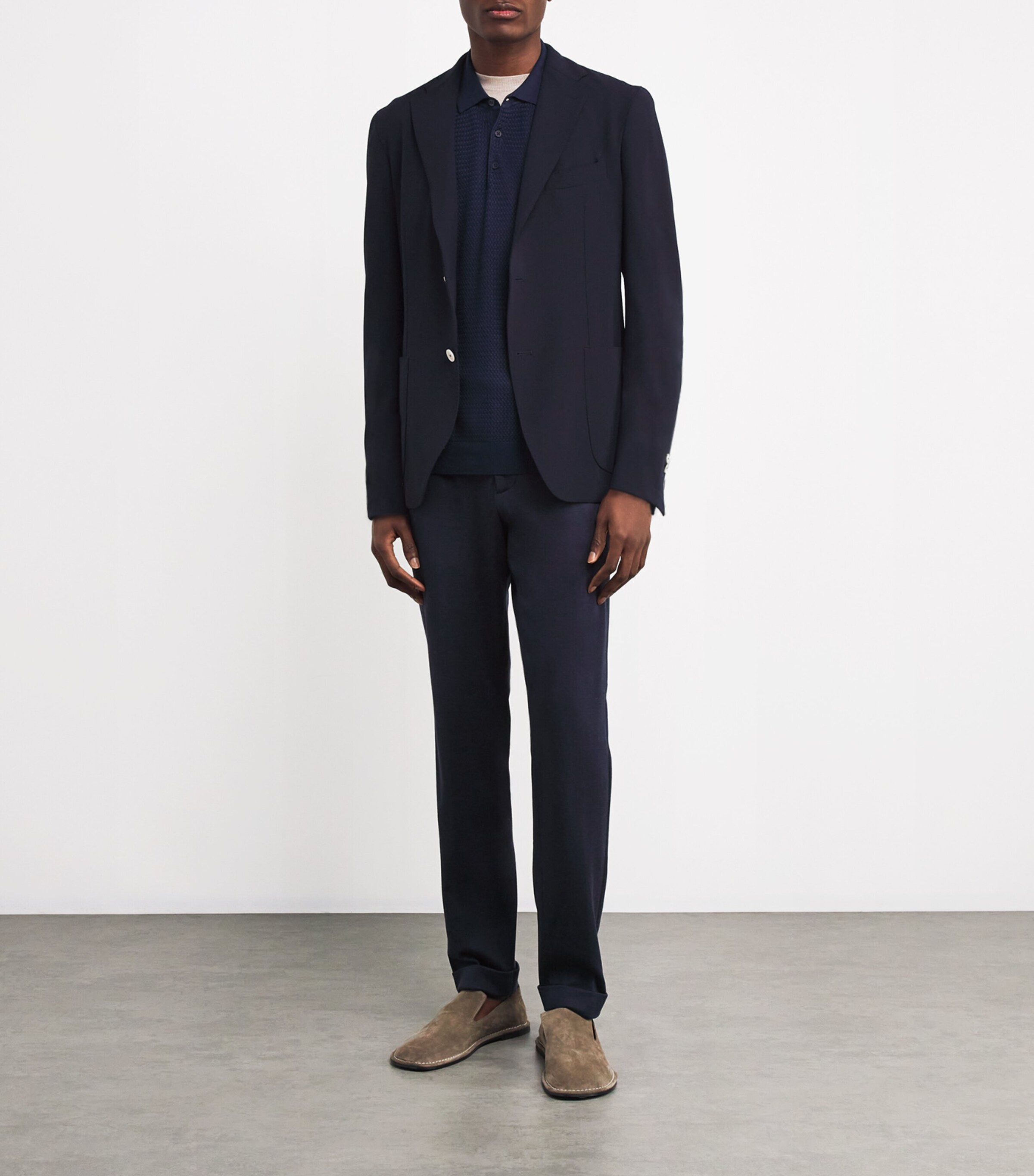 Stretch-Wool Blazer 16 NAVY Image 2