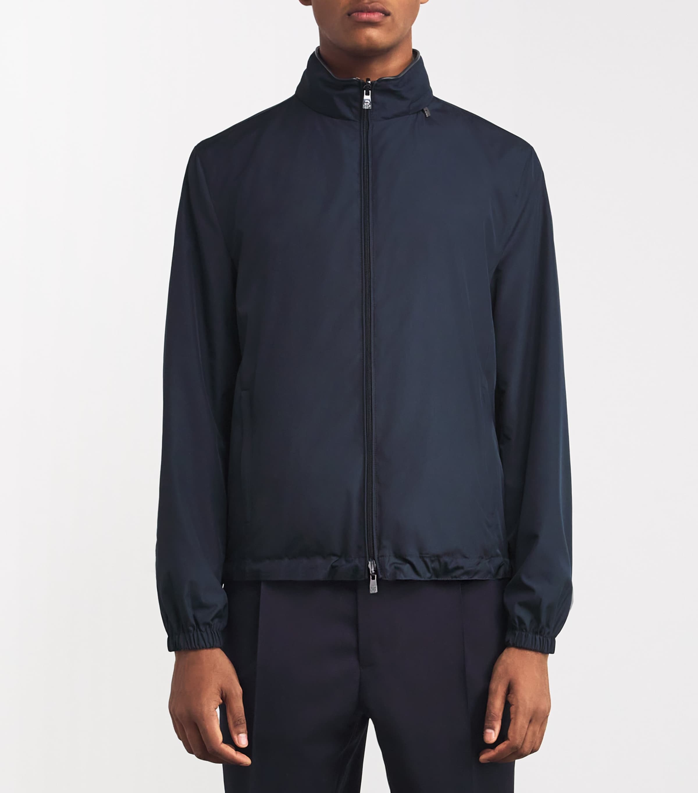 Reversible Zip-Up Jacket 001 NAVY BLUE Image 3