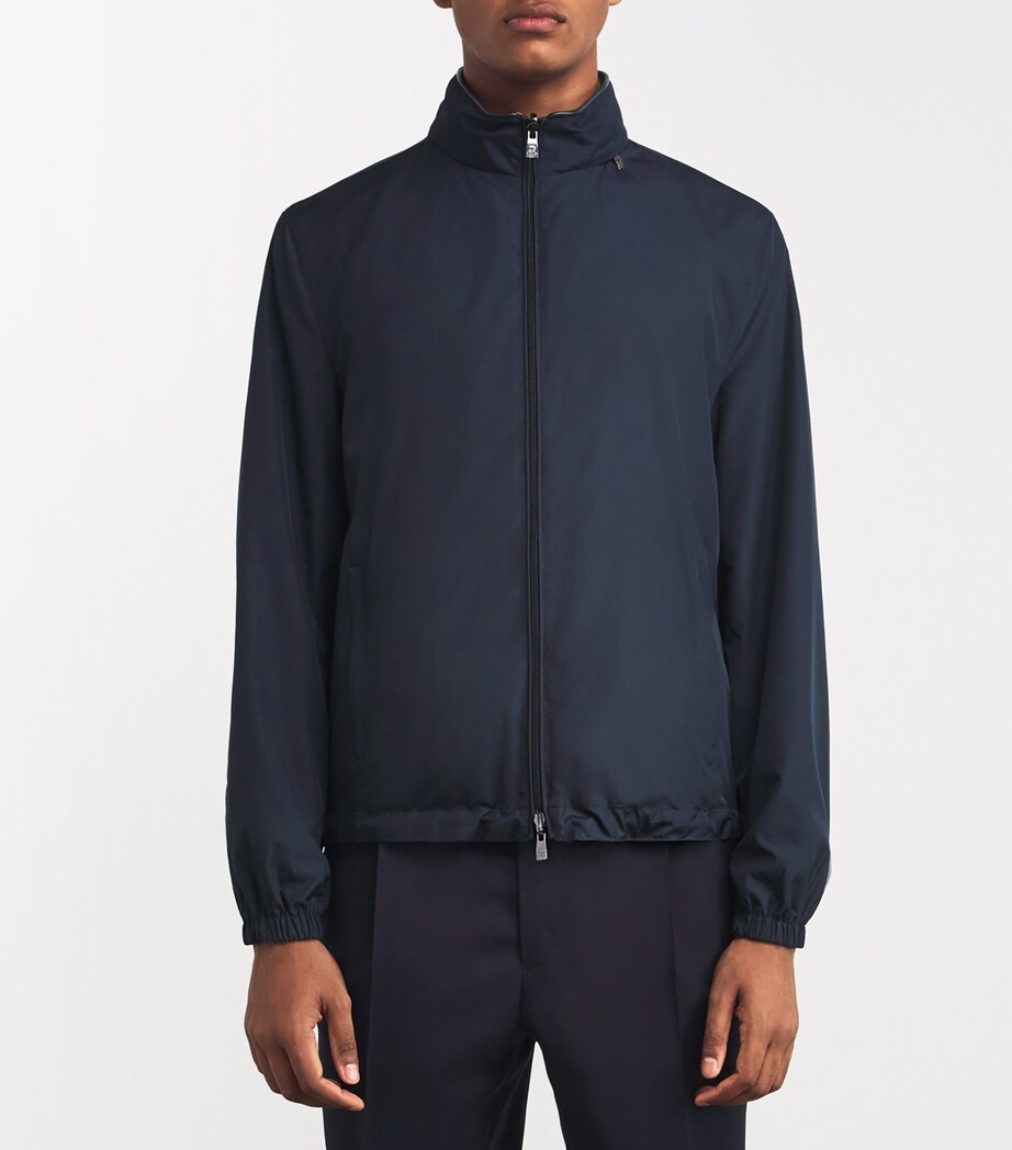 Reversible Zip-Up Jacket 001 NAVY BLUE Image 3