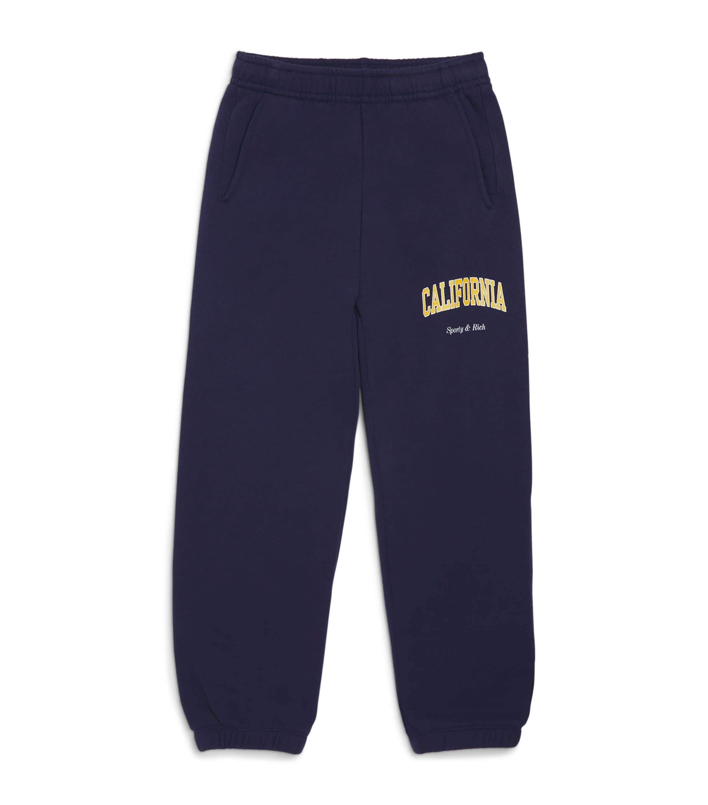 Shop Sporty And Rich Cotton California Sweatpants In Navy