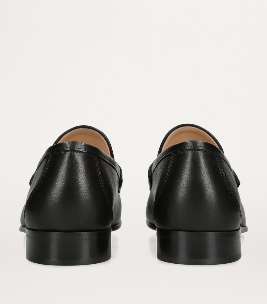 Valentino Garavani Leather VLogo Signature Loafers Black Image 2