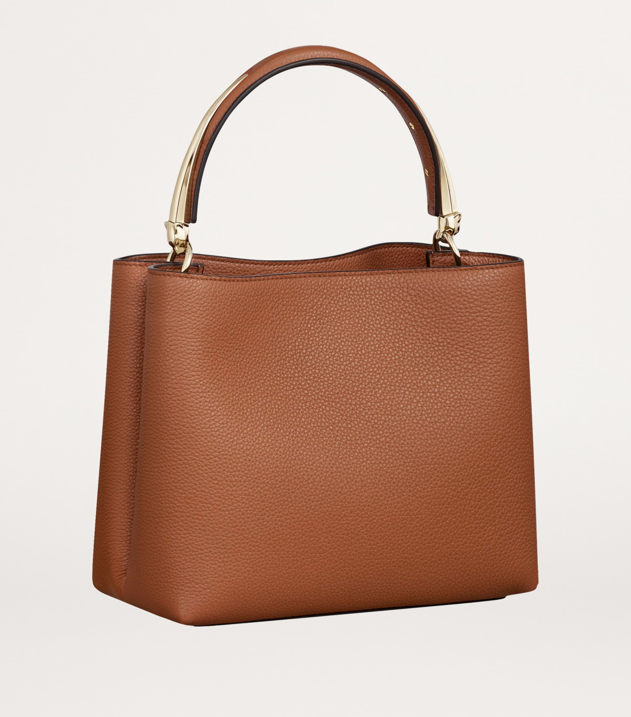 Small Calfskin Panthère de Cartier Top-Handle Bag CARAMEL Image 2