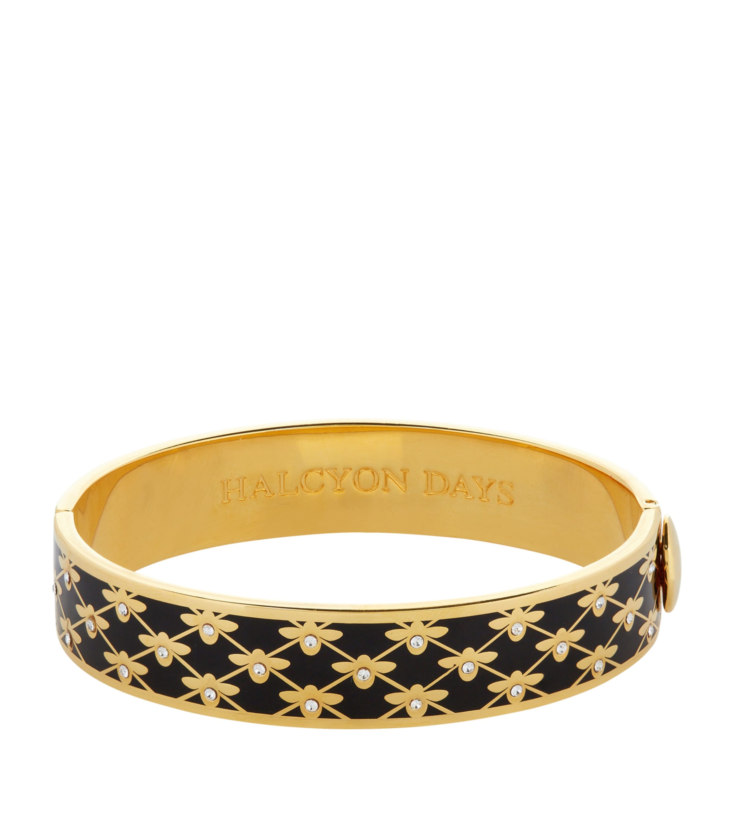 Bee Trellis Bangle BLACK/GOLD Image 2