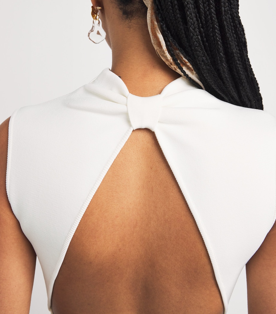 Knitted Harlow Mini Dress OFF WHITE Image 5