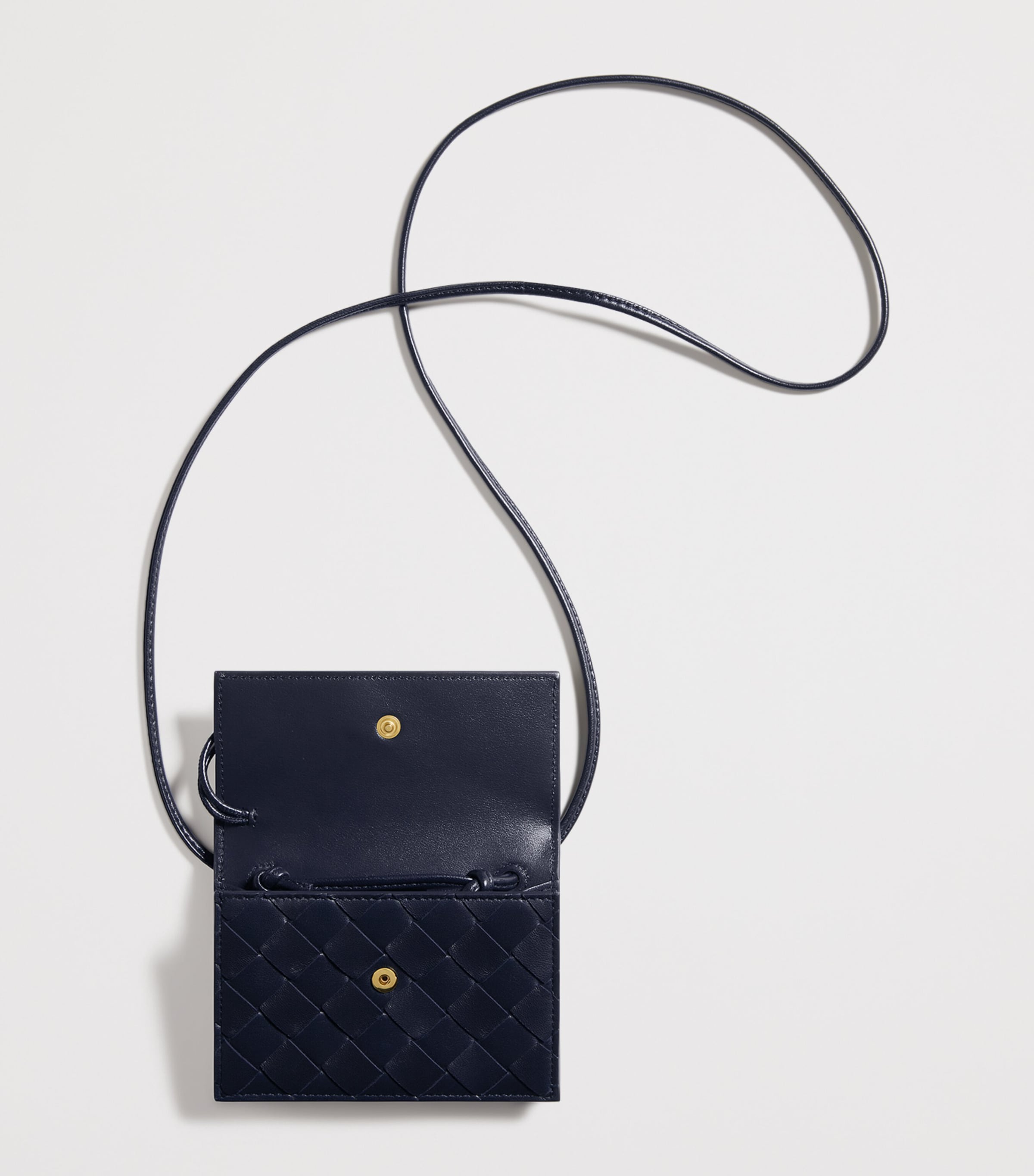 Leather Intrecciato Andiamo Badge Holder 4338 Image 3