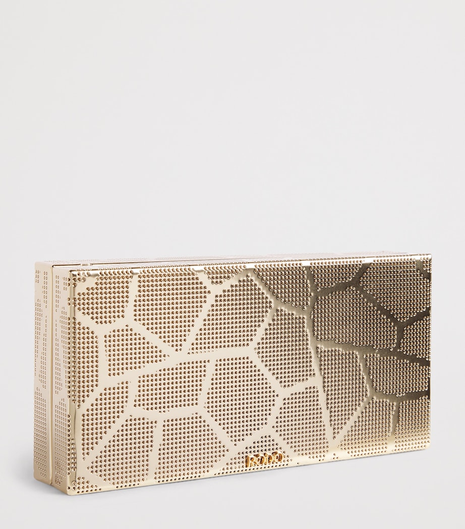 Rodo Mosaic Rectangle Clutch Bag Antiq Gold Image 3