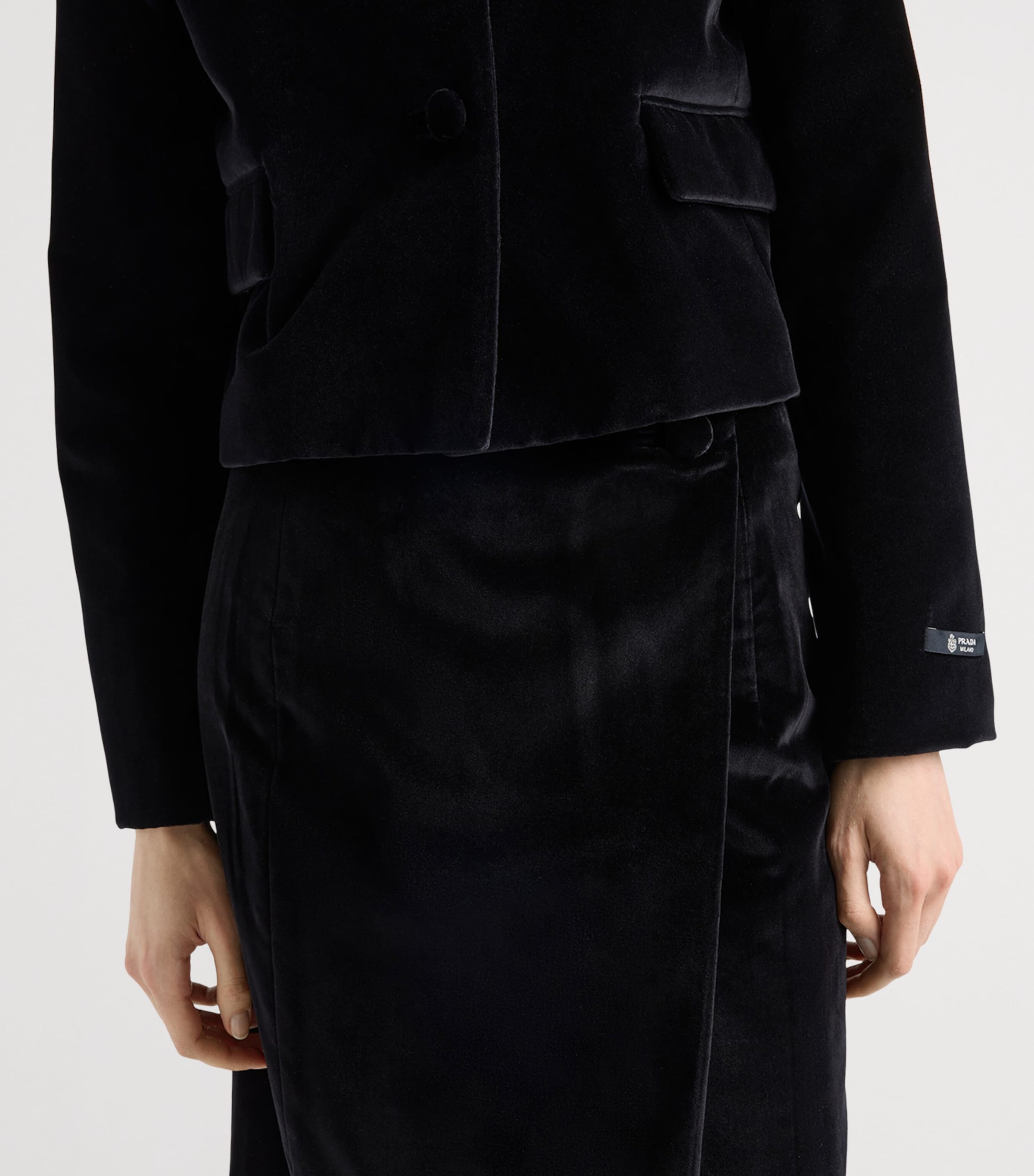 Velvet Midi Skirt F0002 Image 3