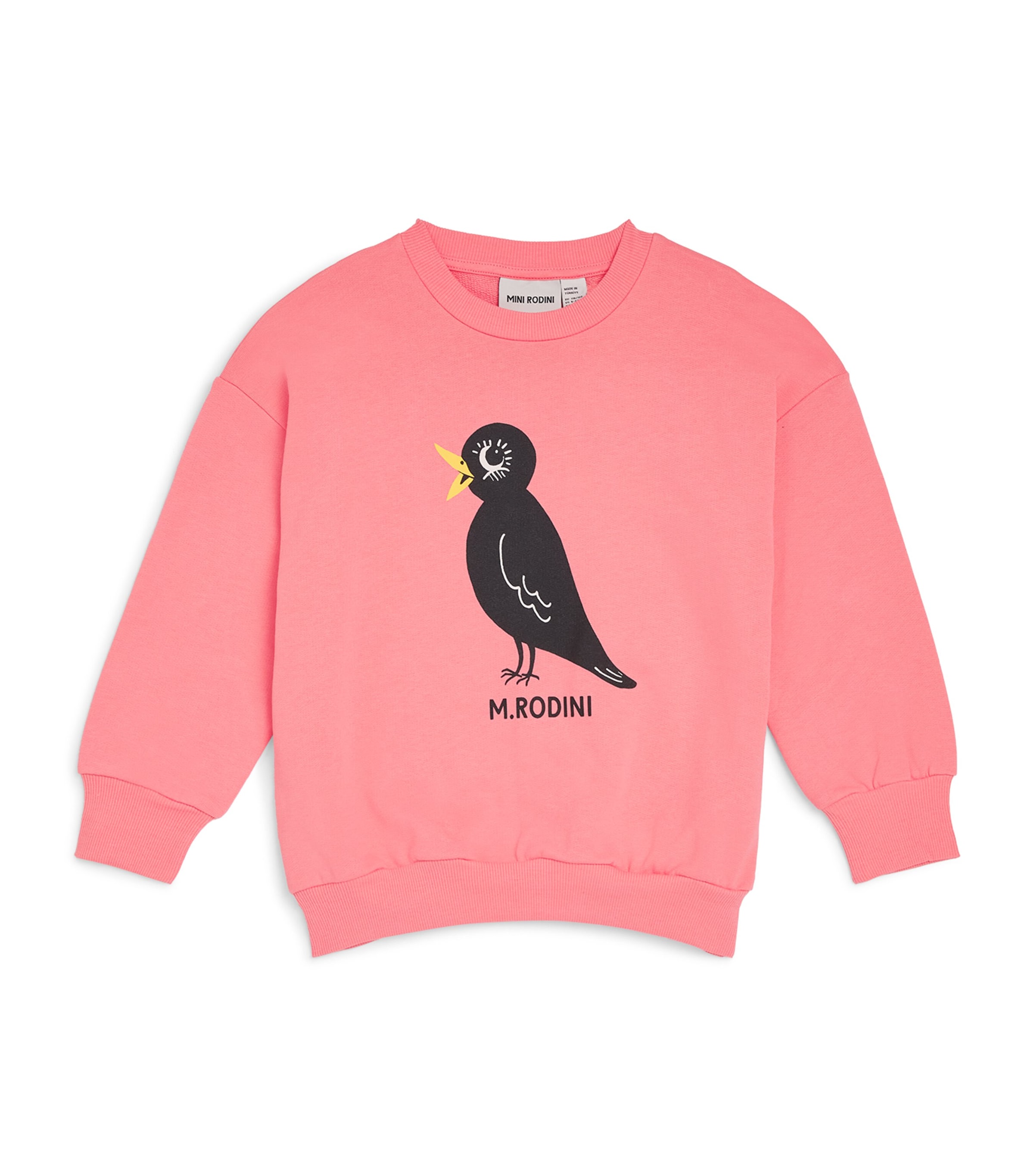 Mini Rodini Bird-graphic Sweatshirt In Pink