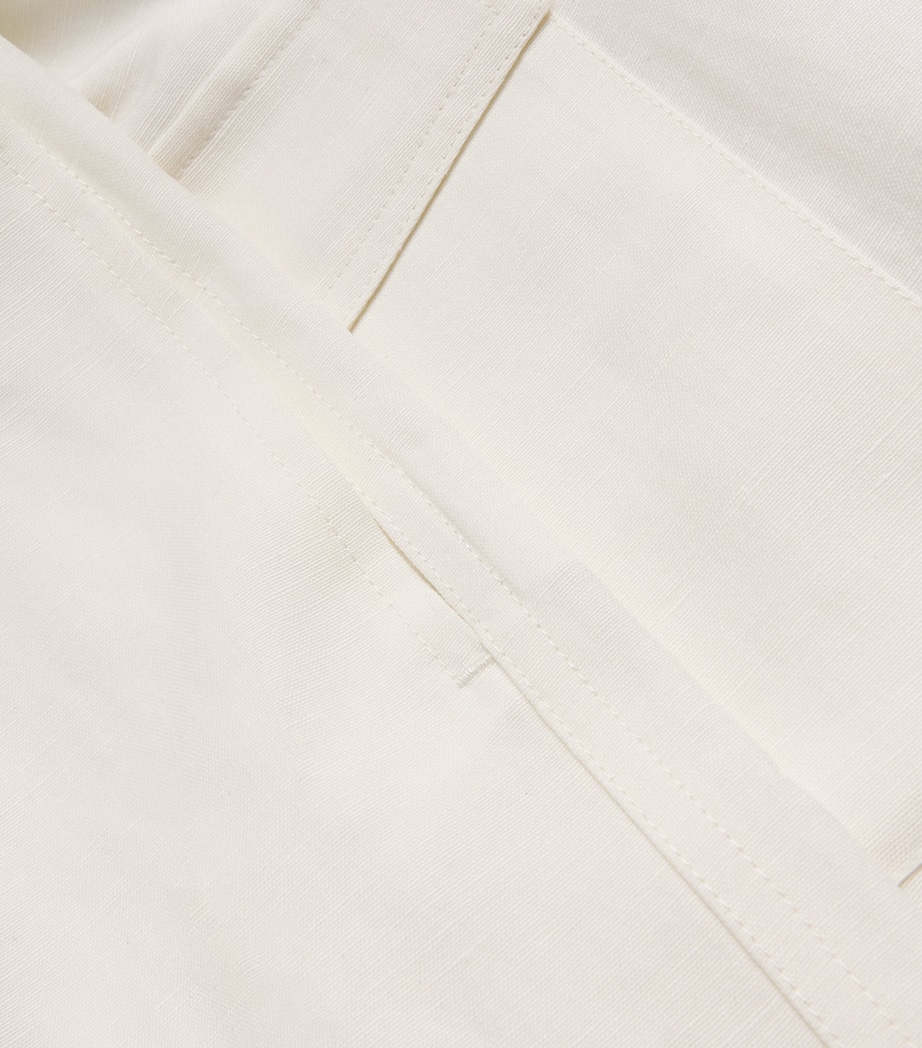 Linen-Wool Starboard Shorts PARCHMENT Image 5