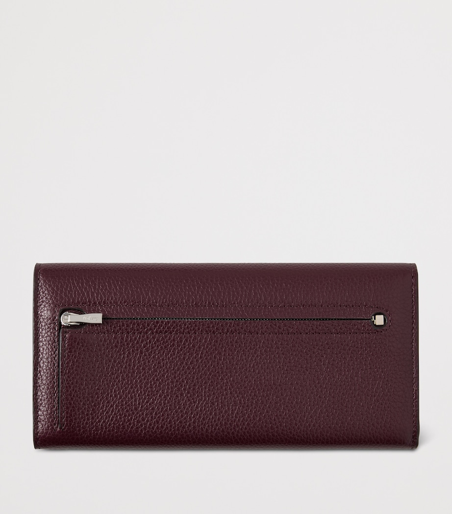 Leather Continental Wallet BLACK CHERRY Image 2