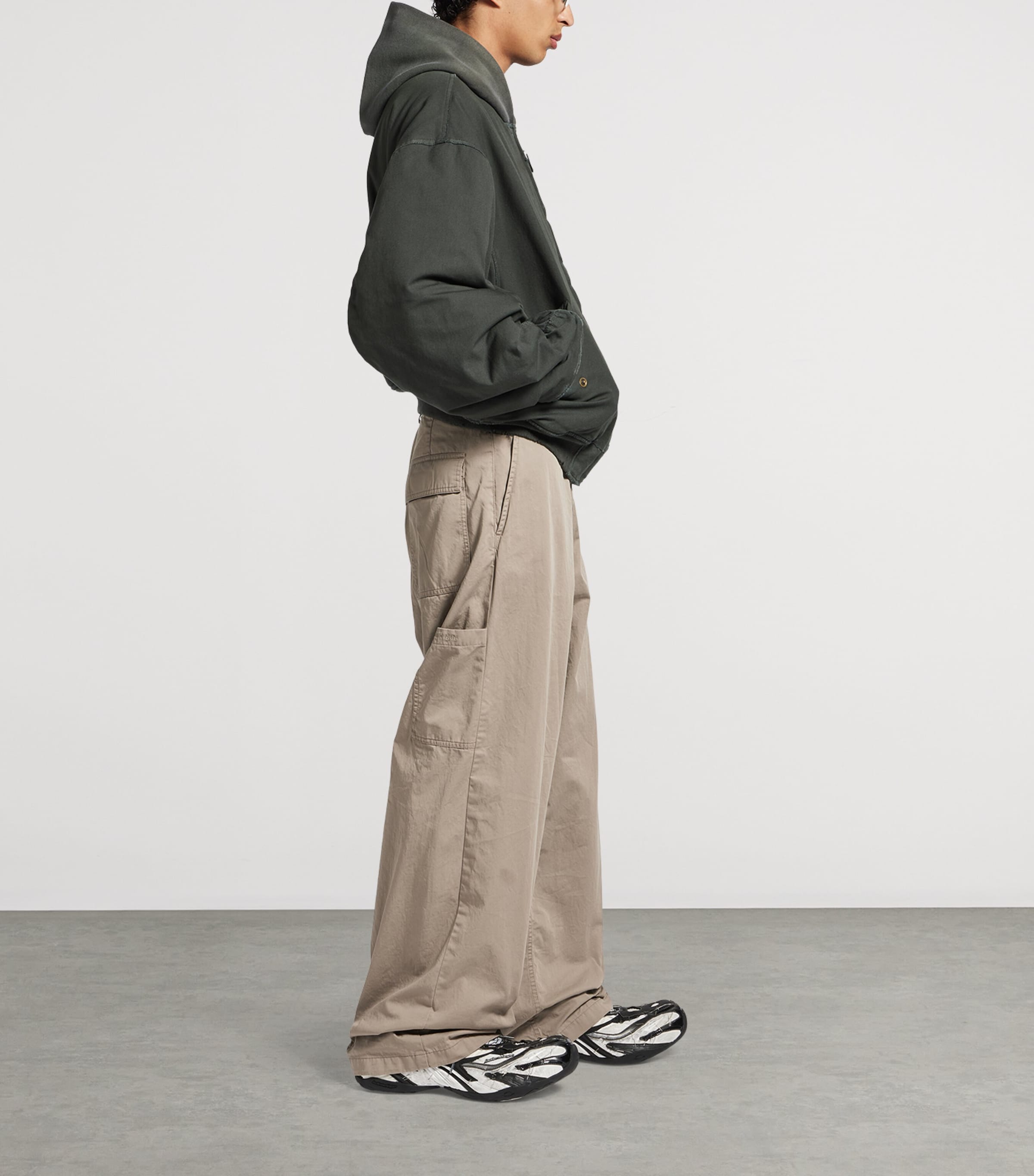 Cotton-Blend Hooded Bomber Jacket 1140 Image 4