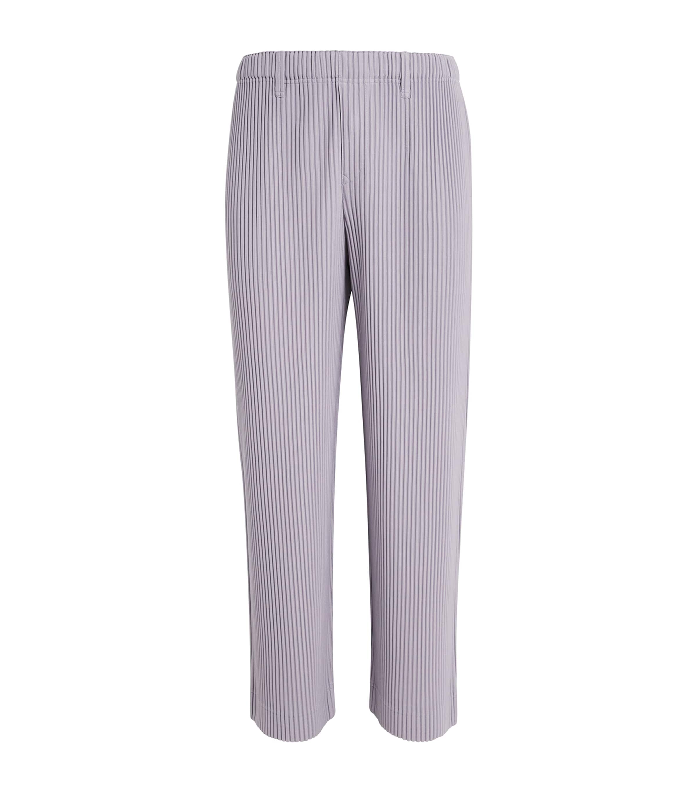 ISSEY MIYAKE PLEATED STRAIGHT TROUSERS 